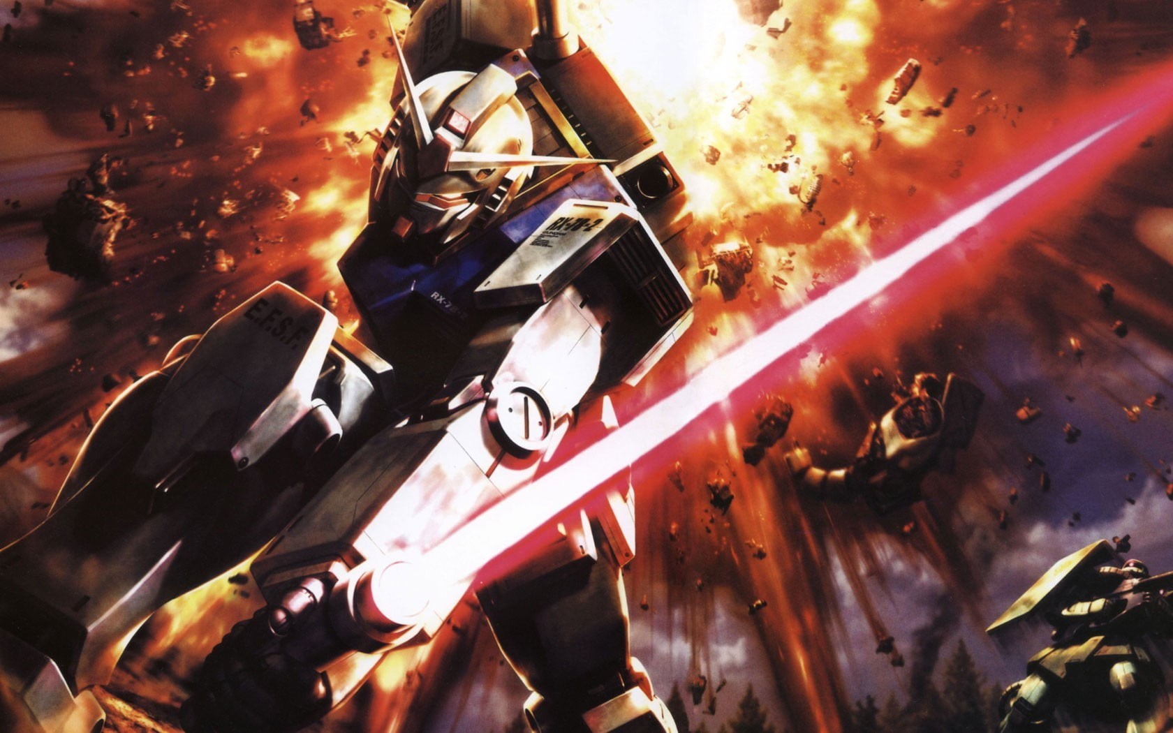 Gundam, holding, Mobile Suit, RX-78 Gundam, indoors, nature, people, security, real people, metal, flame, high angle view, fire - natural phenomenon, military, HD Wallpaper