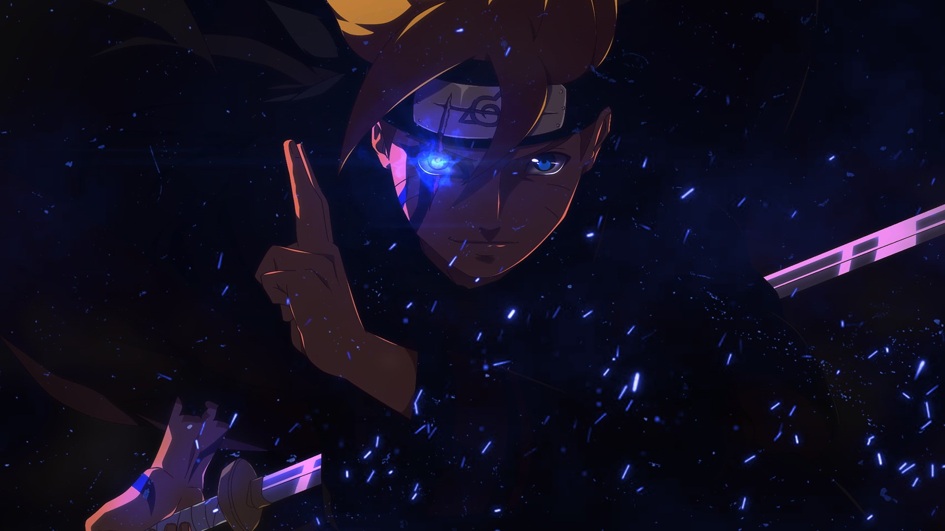 1080P, Boruto Uzumaki, Anime, Boruto, Blue, Boruto (Anime), Sword, HD Wallpaper