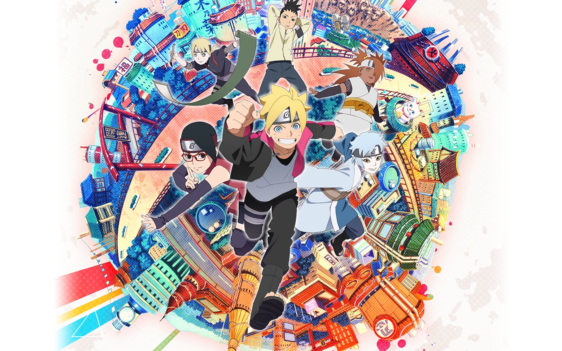 childhood, Boruto, child, Boruto Uzumaki, indoors, human arm, white background, representation, human body part, Mitsuki (Naruto), creativity, 1080P, males, HD Wallpaper