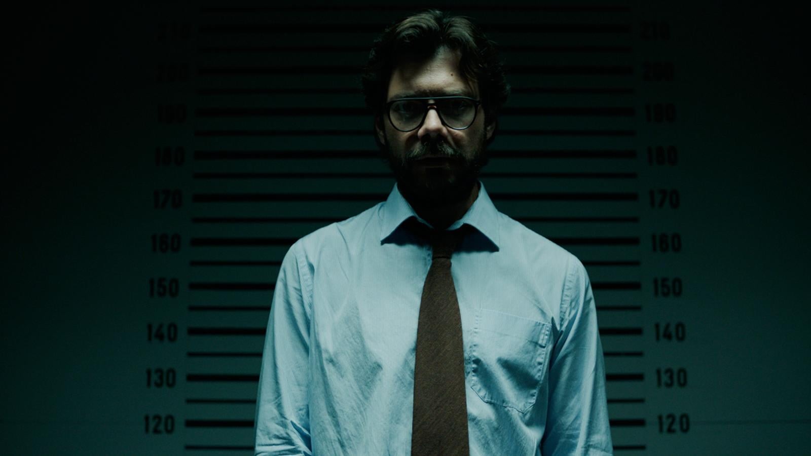 one person, men, 720P, adult, front view, waist up, shirt, portrait, La casa de papel , standing, tv series, s, blue, real people, mid adult, dress, headshot, HD Wallpaper