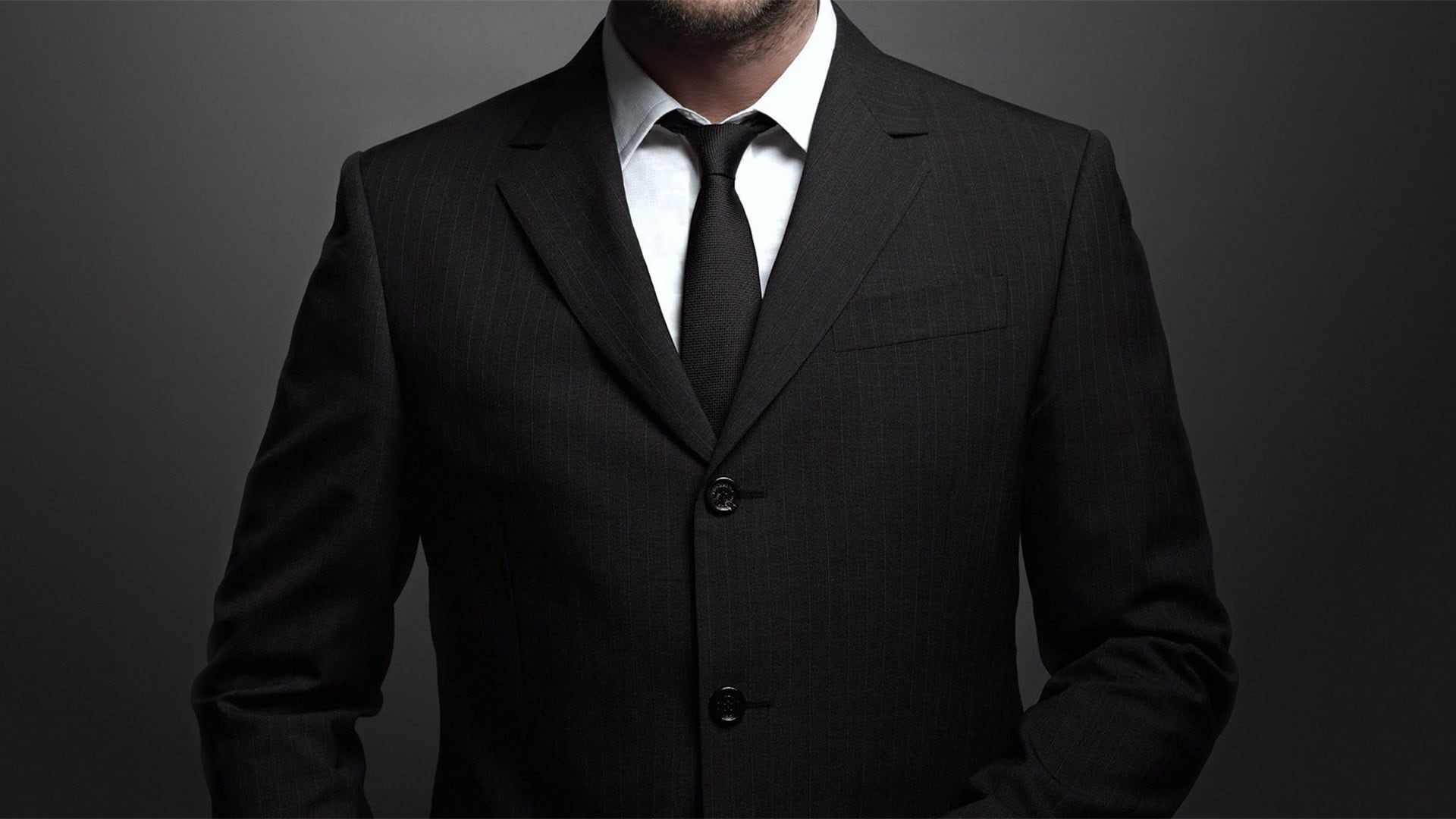confidence, male Beauty, backgrounds, 1080P, black, necktie, young Adult, success, adult, males, one Person, portrait, jacket, close-up, s, business Person, HD Wallpaper