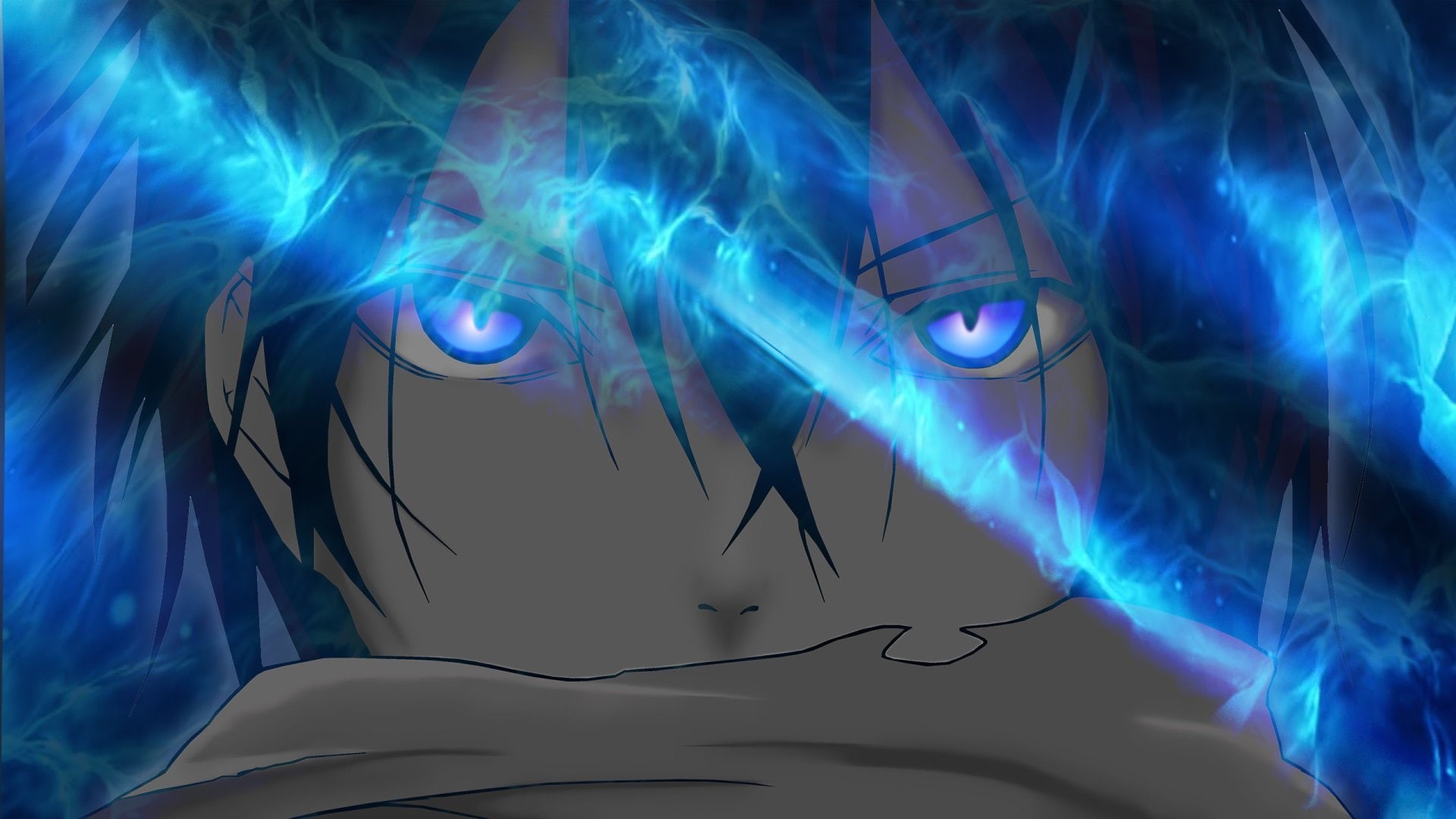 Yato (Noragami), character, illustration, Noragami, male, black, Anime, 1080P, haired, HD Wallpaper