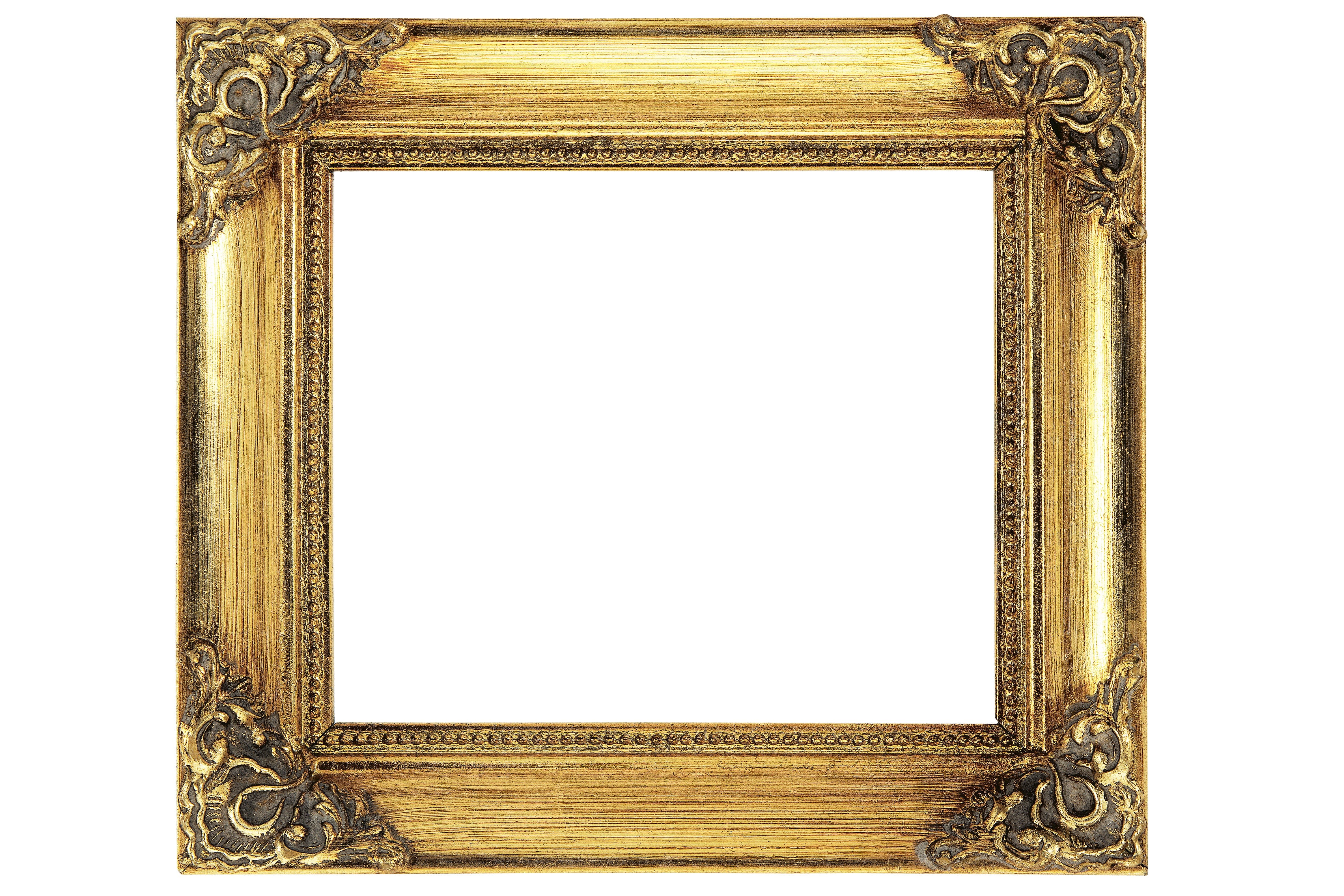 rectangle, white background, empty, classical style, frame, pattern, design, blank, brown, gilded, decoration, isolated, ornate, single Object, wood, wood - Material, HD Wallpaper