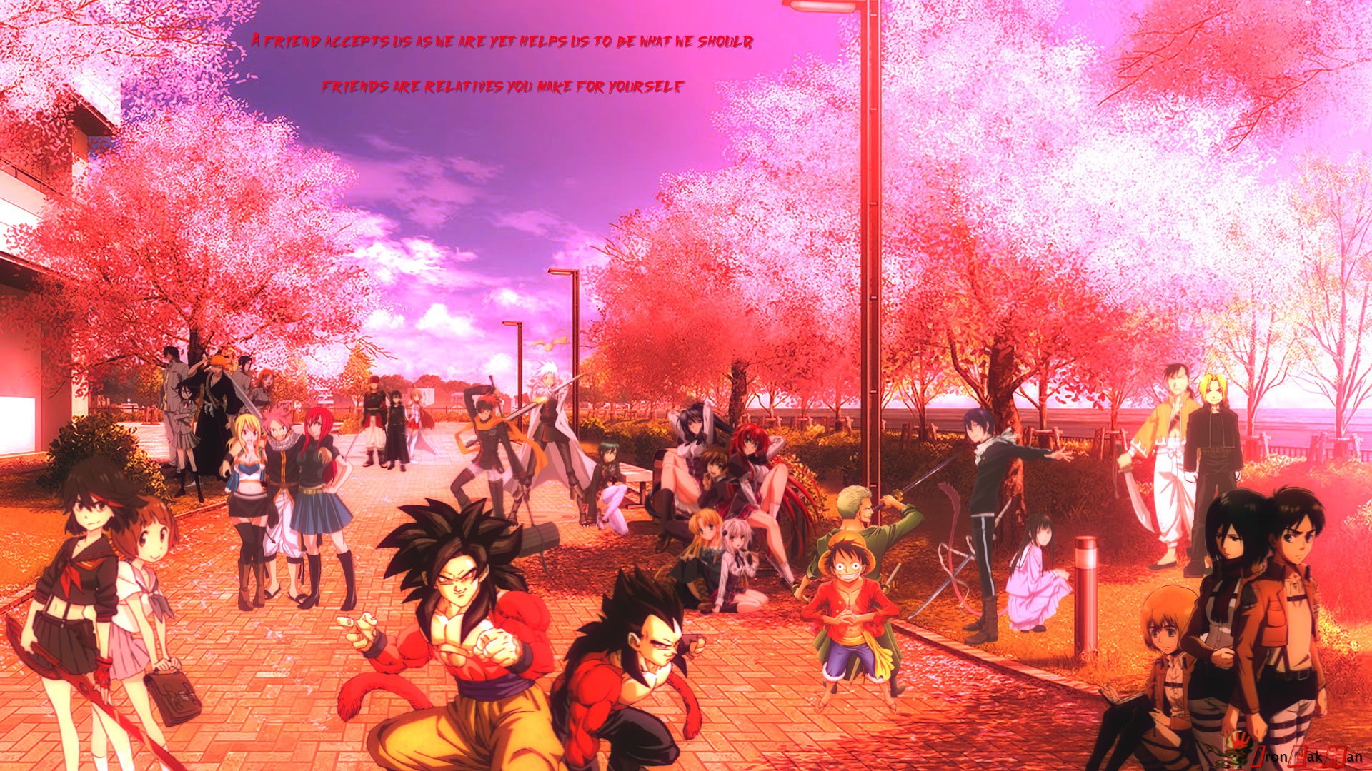 Eren Yeager, Ichigo Kurosaki, Lucy Heartfilia, Anime, Monkey D. Luffy, super, Vegeta (Dragon Ball), Orihime Inoue, Armin Arlert, Ryoutarou Tsuboi, Rukia Kuchiki, HD Wallpaper