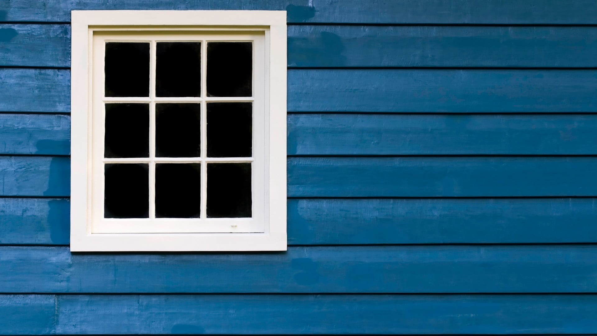 house, 1080P, built structure, square, building exterior, planks, window, backgrounds, no people, building, wood, white, blue, wall, window frame, turquoise colored, HD Wallpaper