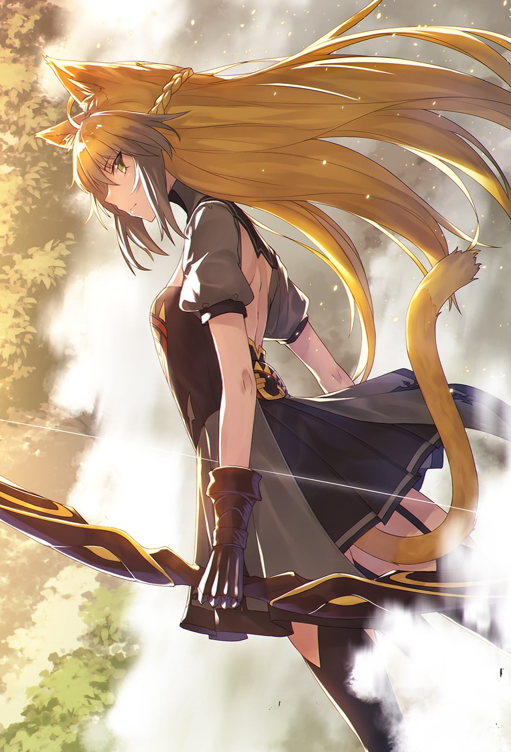 competition, Fate/Apocrypha, competitive sport, holding, motion, activity, full length, clothing, low angle view, anime girls, sport, one person, men, lifestyles, Phone HD Wallpaper