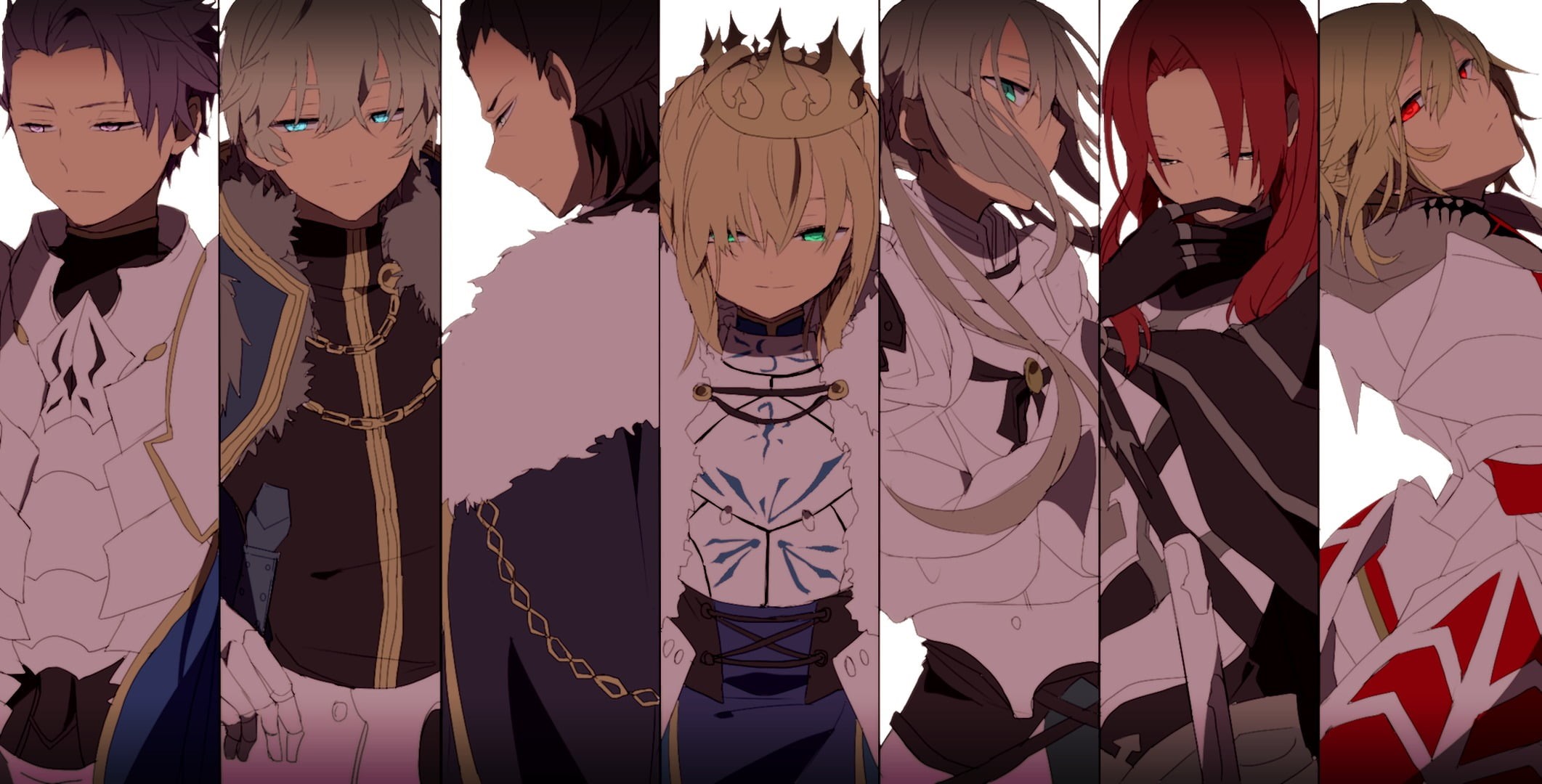 Lancer (Fate/Grand Order), fashion, low angle view, archer, black, art and craft, craft, white, lighting equipment, no people, hanging, day, s, mannequin, HD Wallpaper