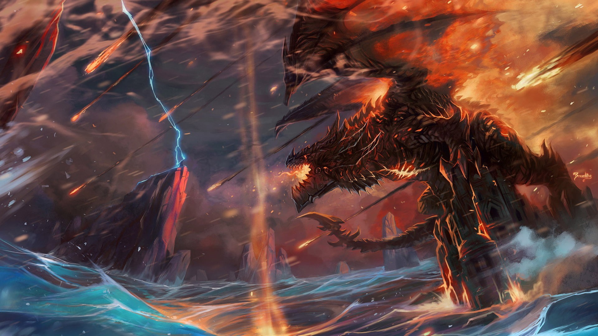 1080P, World of Warcraft: Cataclysm, fantasy art, video games, World of Warcraft, dragon, HD Wallpaper