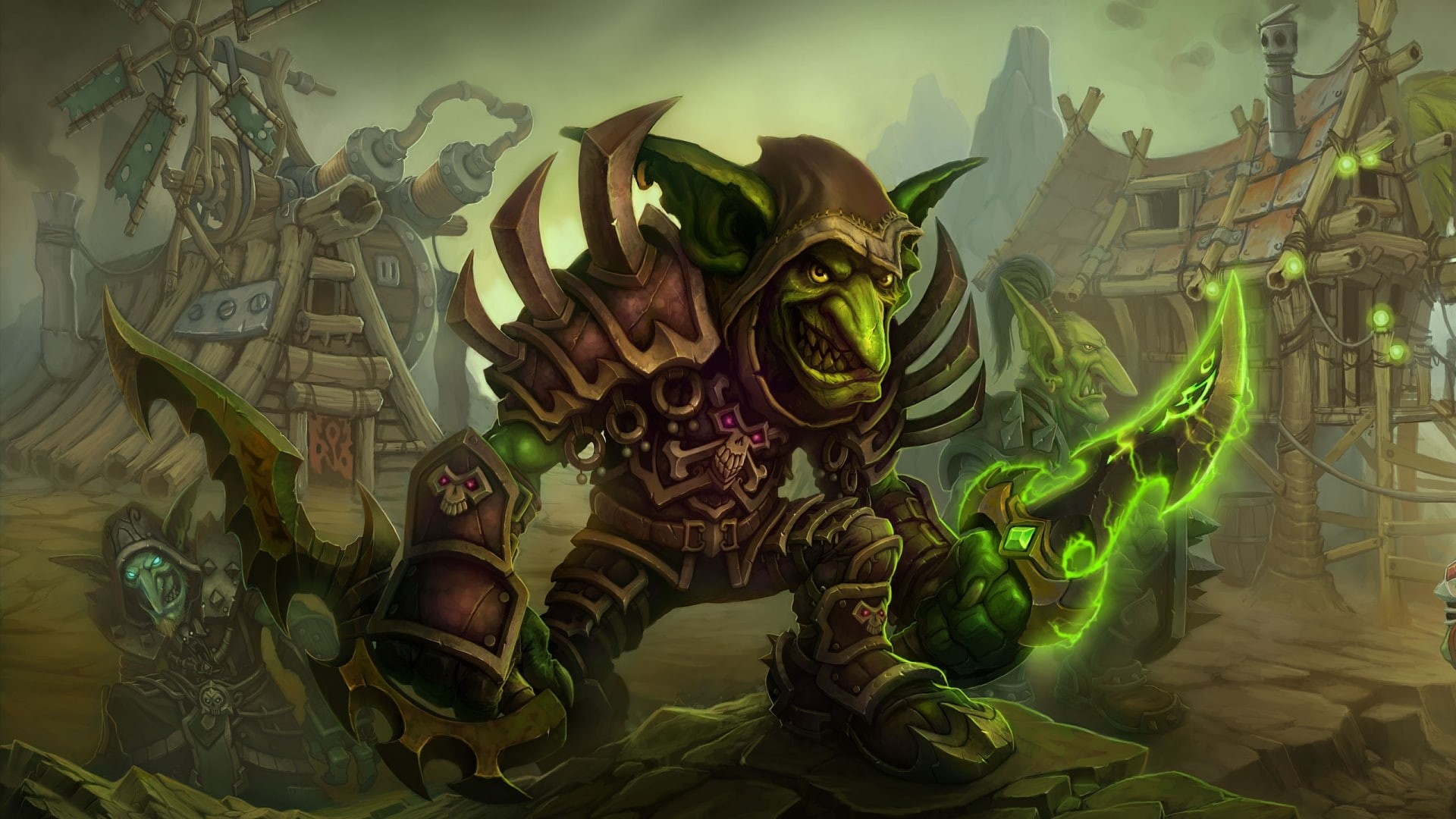 goblin, warrior, games, world, warcraft, cataclysm, 1080P, illustration, HD Wallpaper