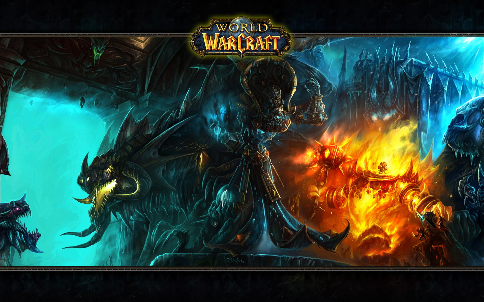 nature, World of Warcraft, communication, flame, close-up, aquarium, heat - temperature, warcraft, animal, digital, text, fire - natural phenomenon, water, HD Wallpaper