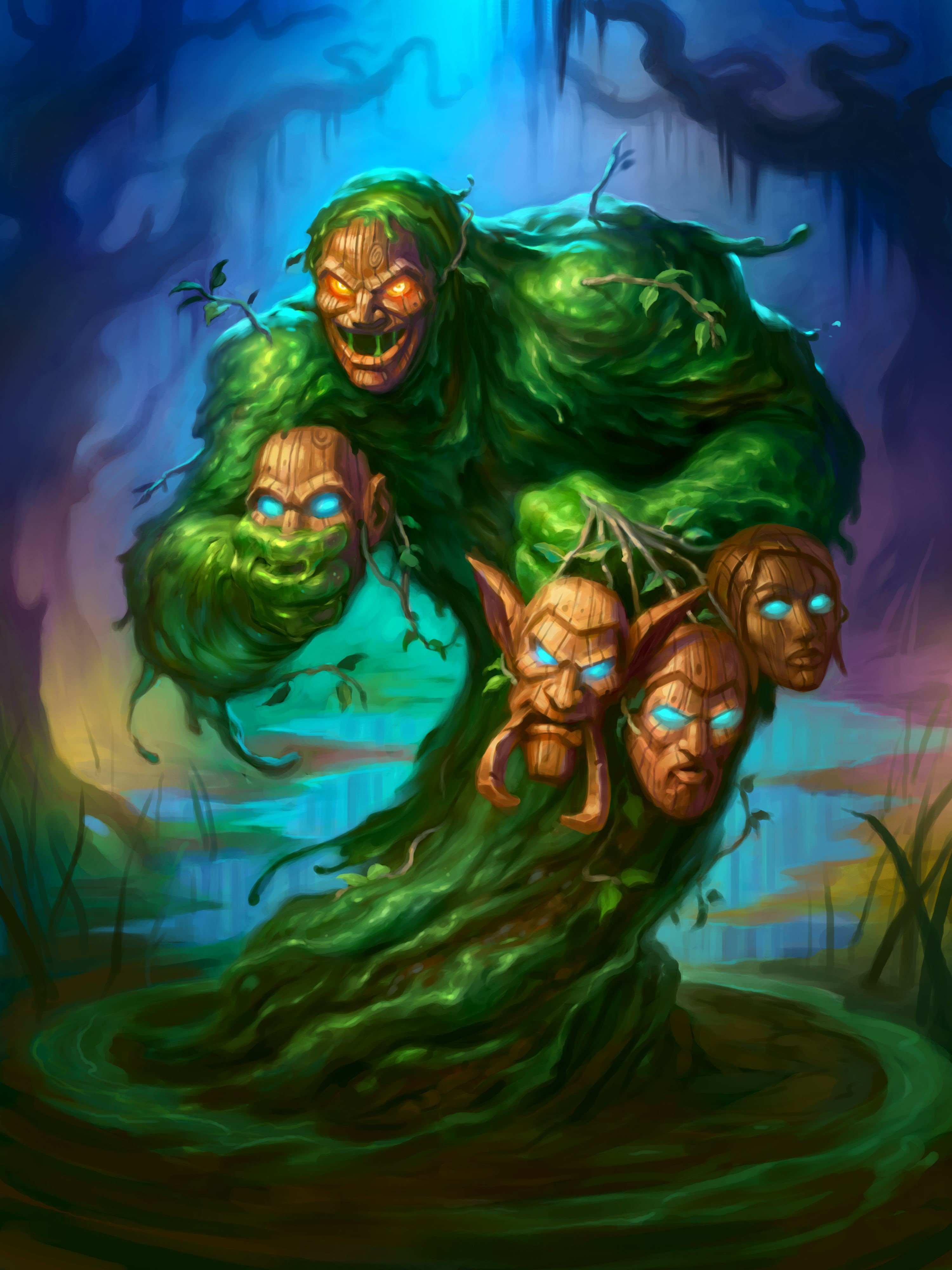 celebration, bizarre, animal themes, costume, the witchwood, 4K, close-up, emotion, creativity, halloween, fantasy, art and craft, Hearthstone: Heroes of Warcraft, Phone HD Wallpaper