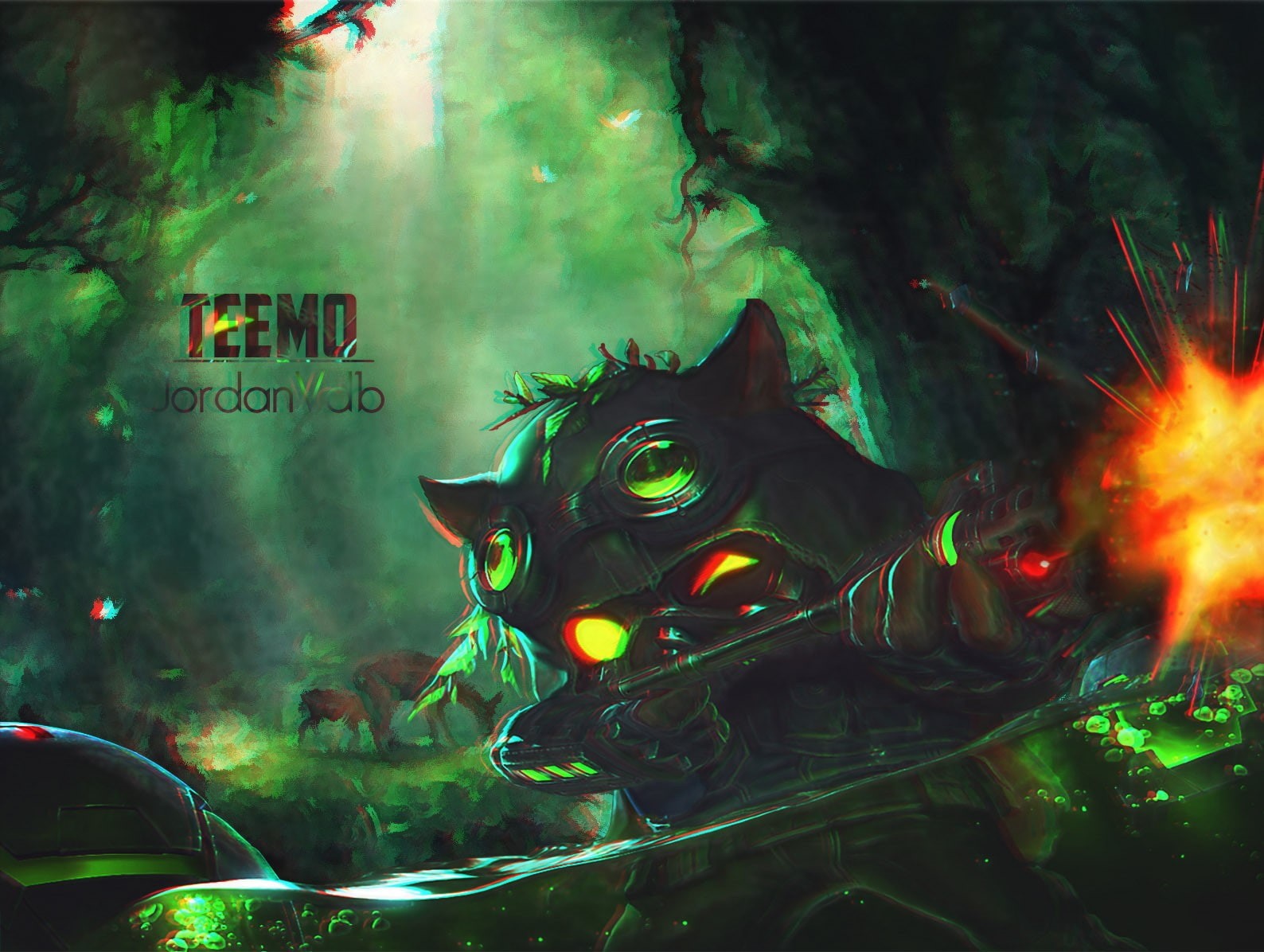 no people, building exterior, tree, animal, 720P, illuminated, communication, motion, League of Legends, architecture, Teemo, mode of transportation, built structure, HD Wallpaper