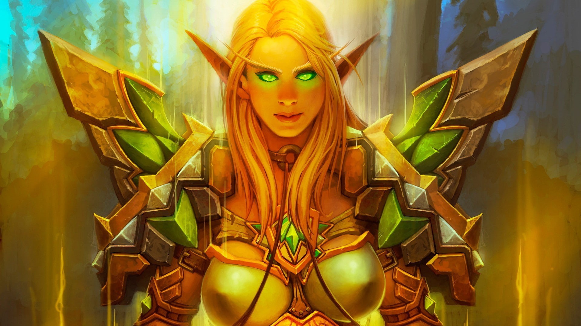 PC gaming, 1080P, video games, Blood Elf, women, World of Warcraft, HD Wallpaper
