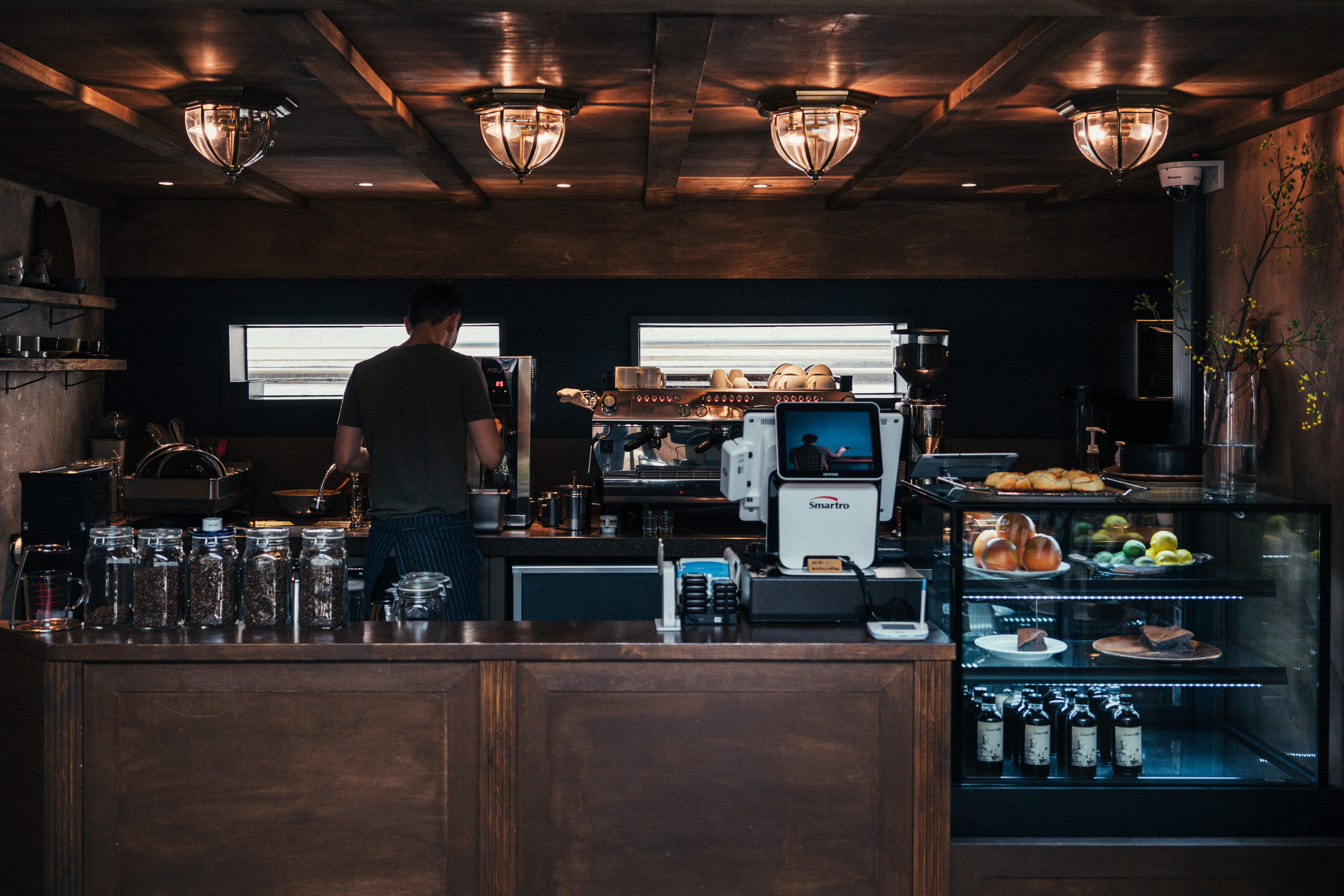 coffee, coffeemaker, looking, food Service Occupation, restaurant, 이복커피, gourmet, bakery, food And Drink, stove, wooden ledge, rawkkim, interior, copy Space, HD Wallpaper