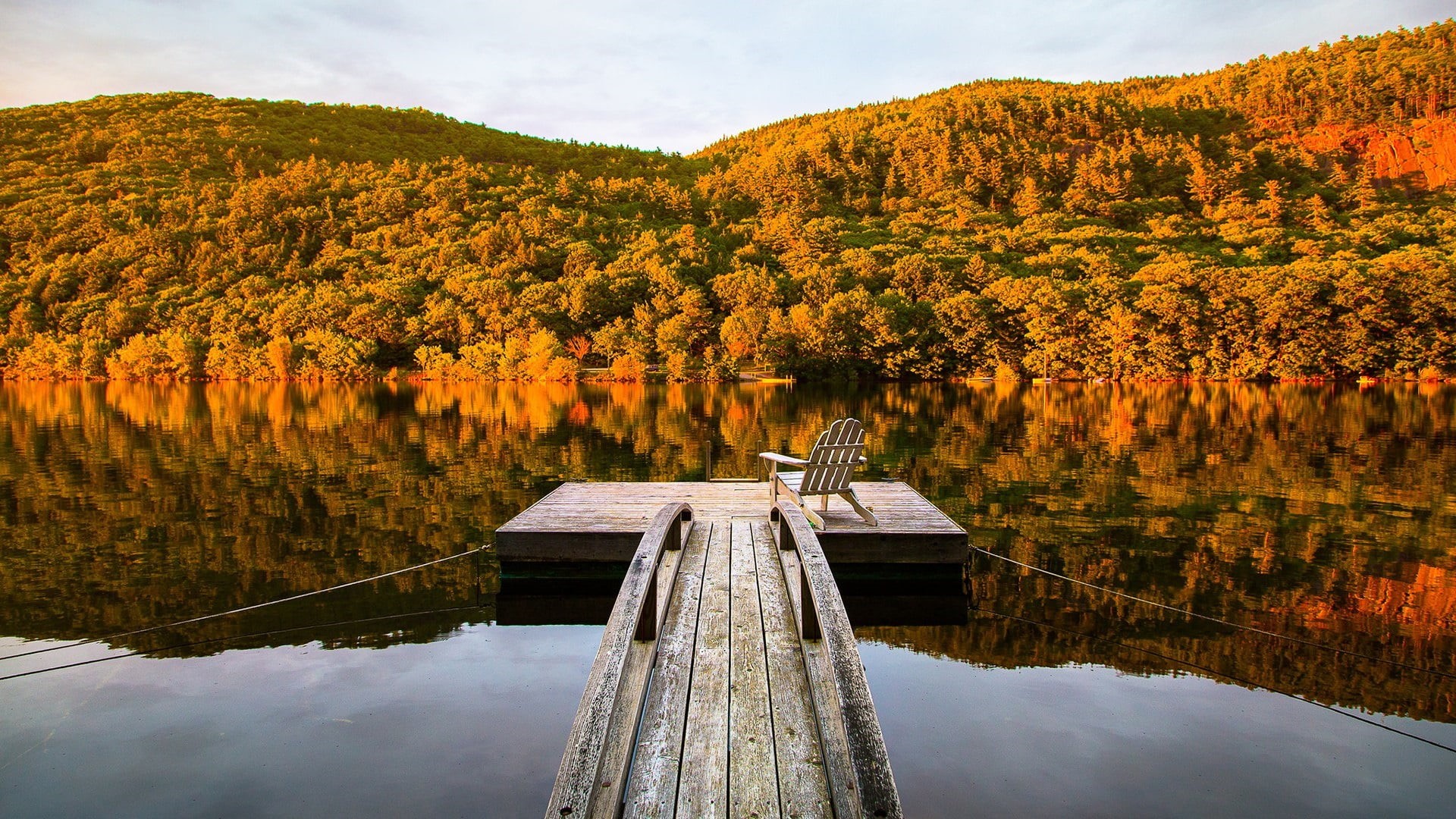tranquil scene, landscape, plant, megunticook lake, water, architecture, waterfront, nature, united states, forest, tranquility, seat, scenics - nature, HD Wallpaper