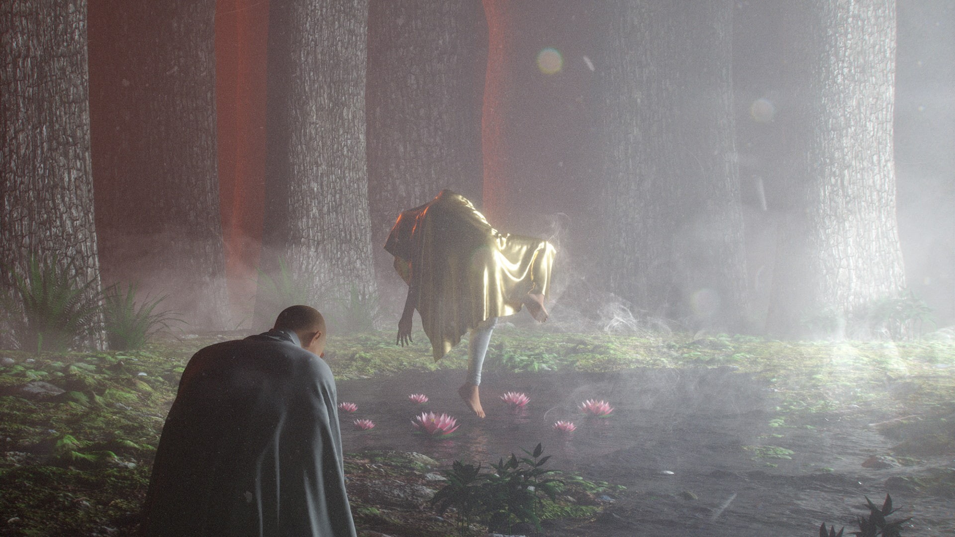 Stuart Lippincott, lights, dark, 1080P, stuz0r, Cinema 4D, priest, HD Wallpaper