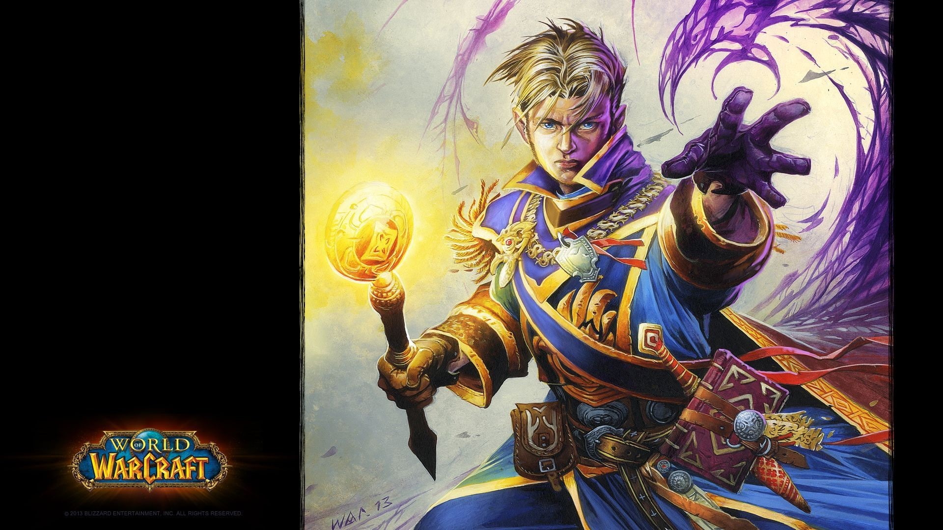 World of Warcraft, 1080P, video games, priest, HD Wallpaper