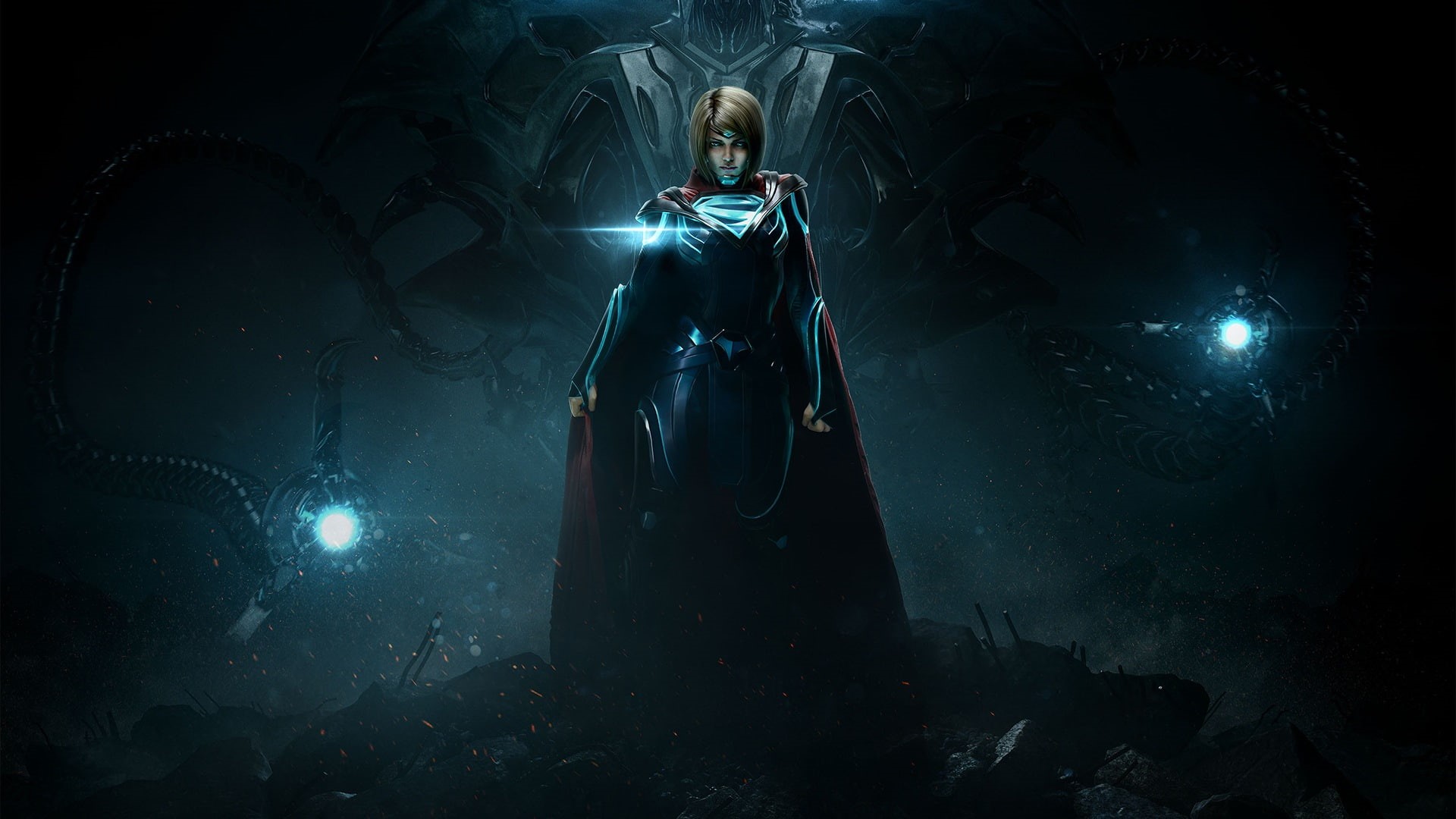 1080P, injustice, digital, 1920x1080 px, blonde, dc, digital art, starcraft, comics, x, DC comics, Injustice 2, video, px, hd, Video Games, art, Supergirl, HD Wallpaper