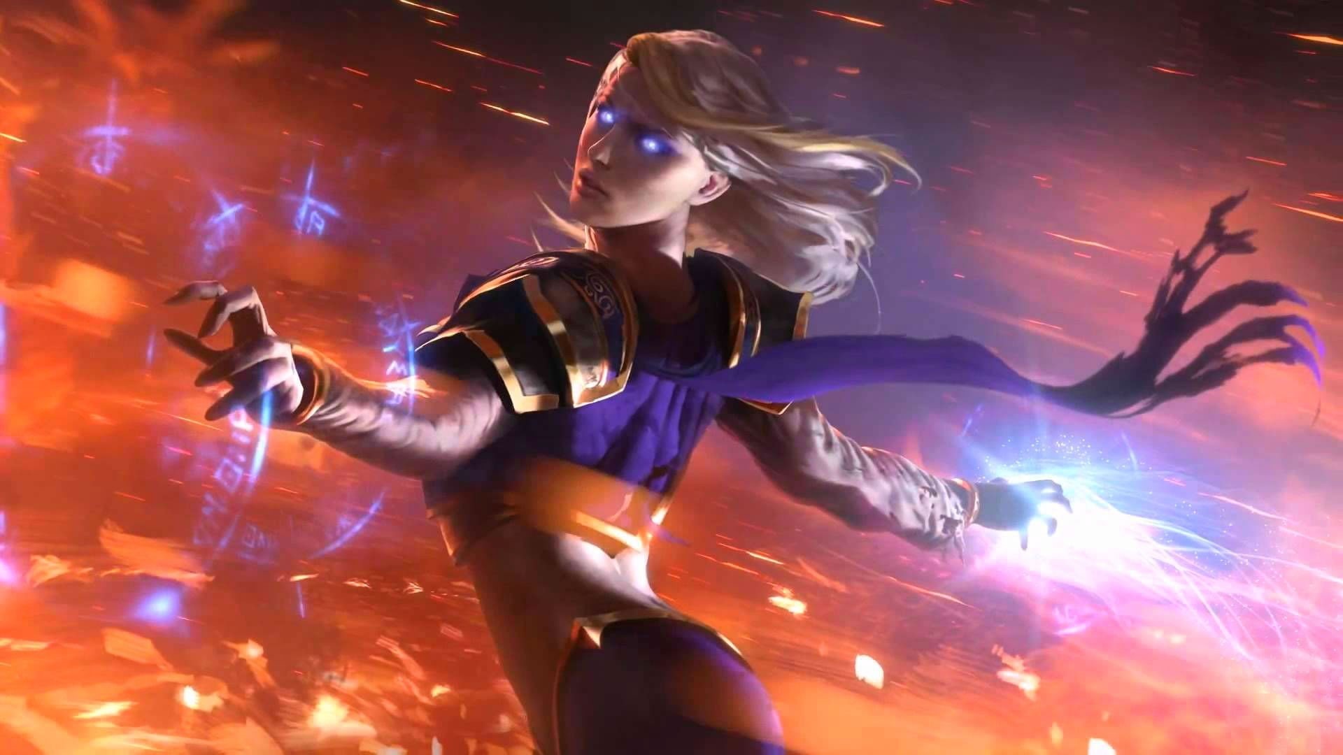 low angle view, jaina, one person, hd, proudmoore, frogs, adult, hearthstone, animals, women, 1920x1080 px, Video Games, warcraft, x, 1080P, heroes, px, HD Wallpaper
