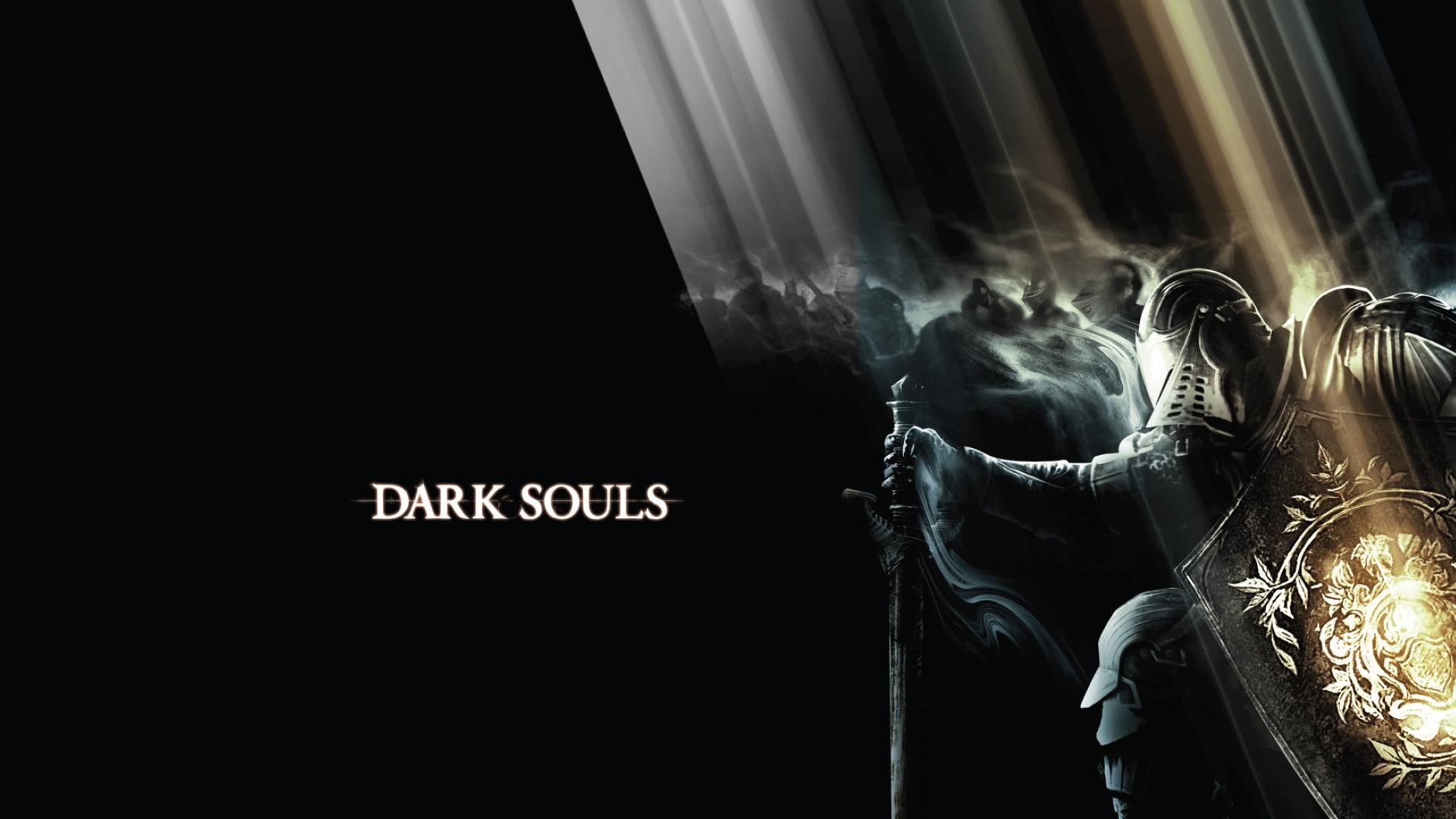light, medieval, souls, sword, dark, knight, hd, video games, 1080P, black, HD Wallpaper