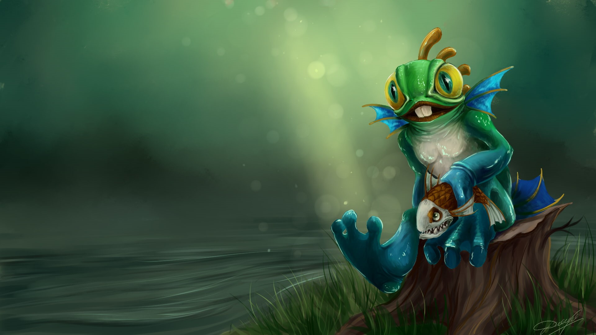 heroes of the storm, Murlocs, video games, fish, 1080P, Murloc, Murky, HD Wallpaper
