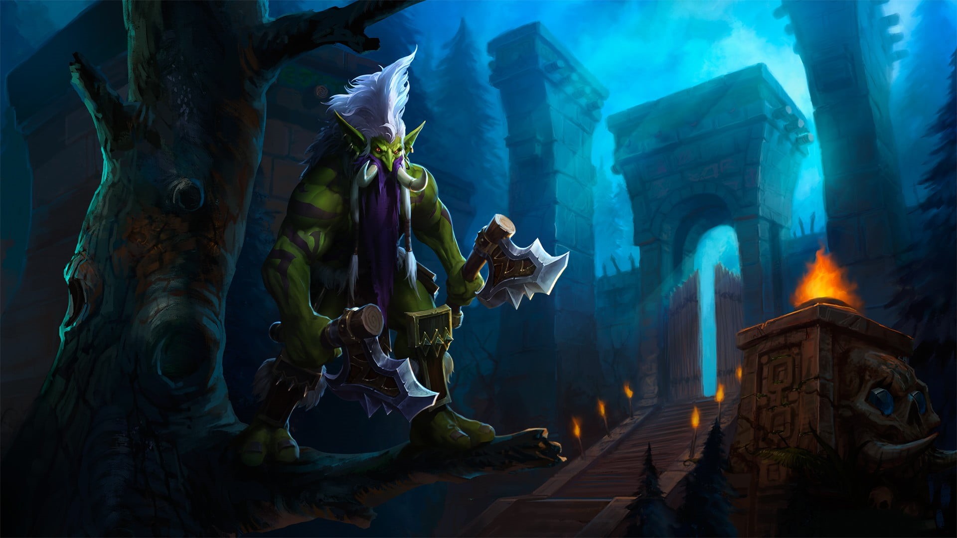 history, female likeness, human representation, Zuljin (Warcraft), heroes of the storm, sculpture, religion, art and craft, video games, creativity, craft, HD Wallpaper