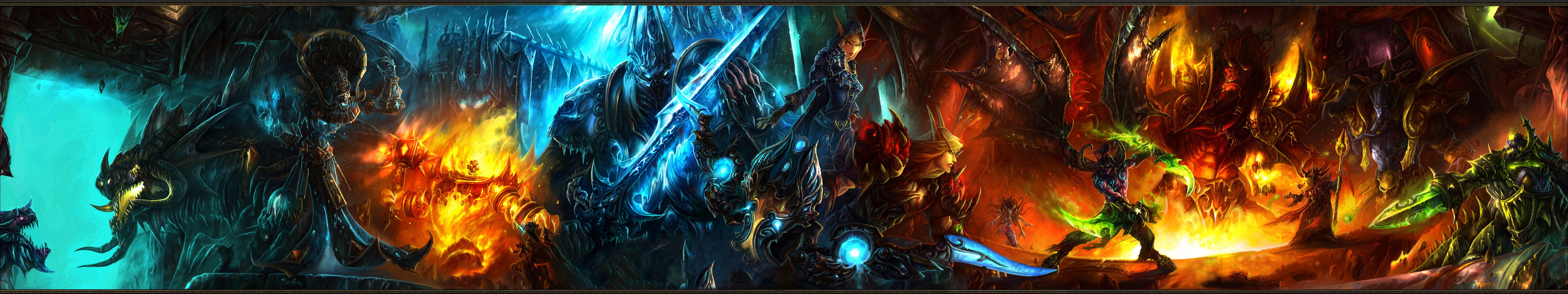 Illidan Stormrage, Ragnaros (World Of Warcraft), Kaelthas Sunstrider, KelThuzad (World Of Warcraft), Magtheridon (World Of Warcraft), Warcraft, Lady Vashj, HD Wallpaper