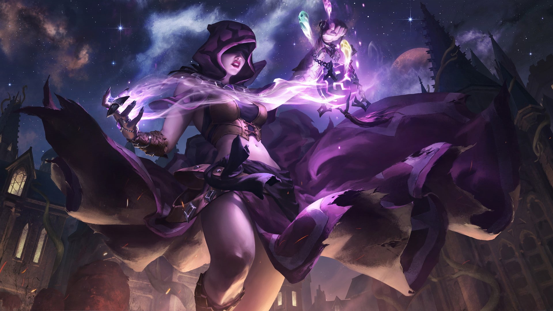 Seris (Paladins), fantasy art, clothing, digital art, belly, beautiful woman, artwork, video games, lying down, Paladins: Champions of the Realm, lifestyles, HD Wallpaper
