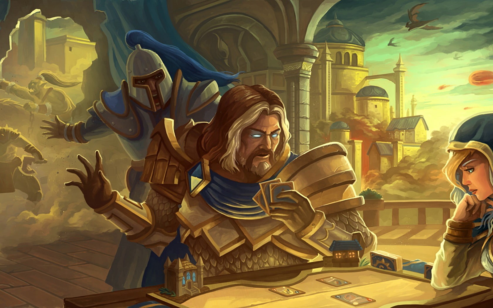 proudmoore, 720P, jaina, orc, hearthstone, HD Wallpaper