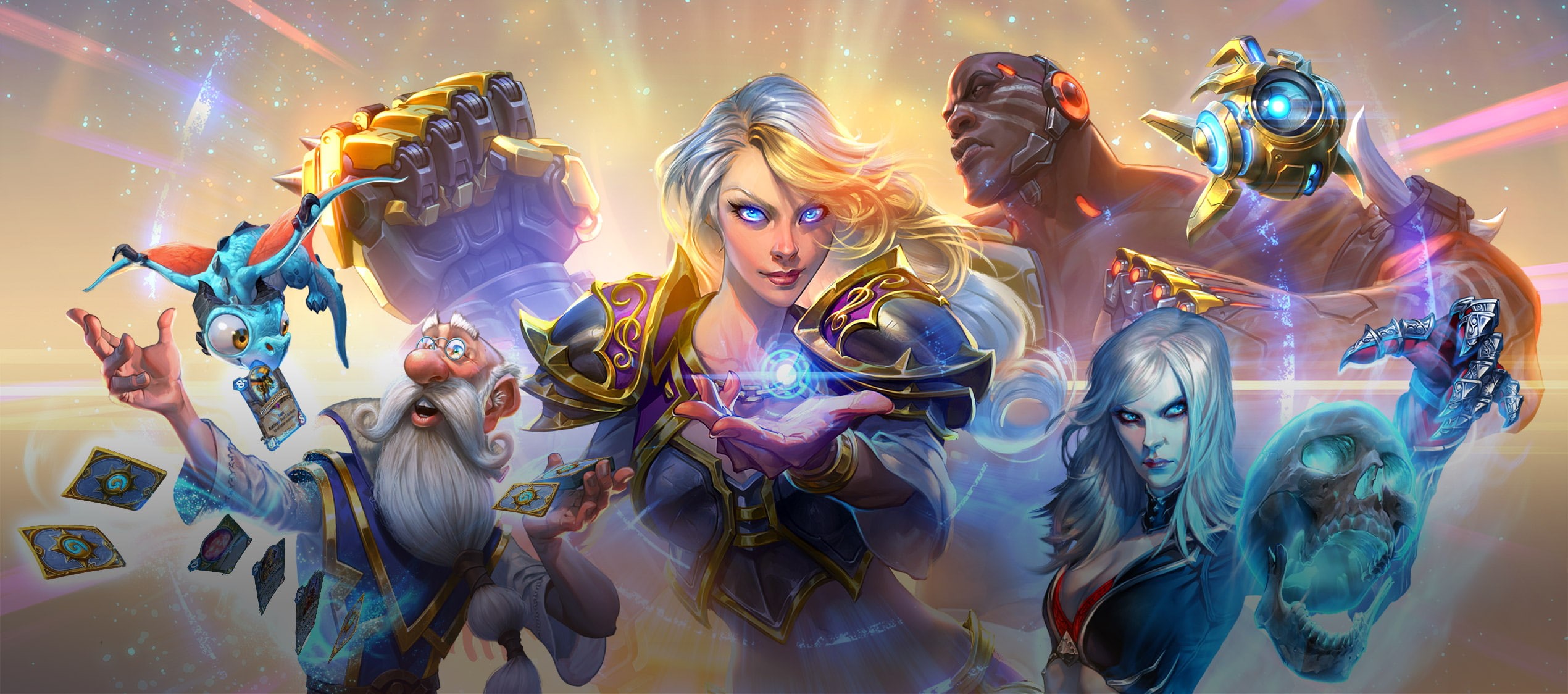 Hearthstone: Heroes of Warcraft, Doomfist (Overwatch), Overwatch, Diablo, Probius, 1080P, Blizzard Entertainment, video games, Warcraft, Necromancer, Jaina, HD Wallpaper