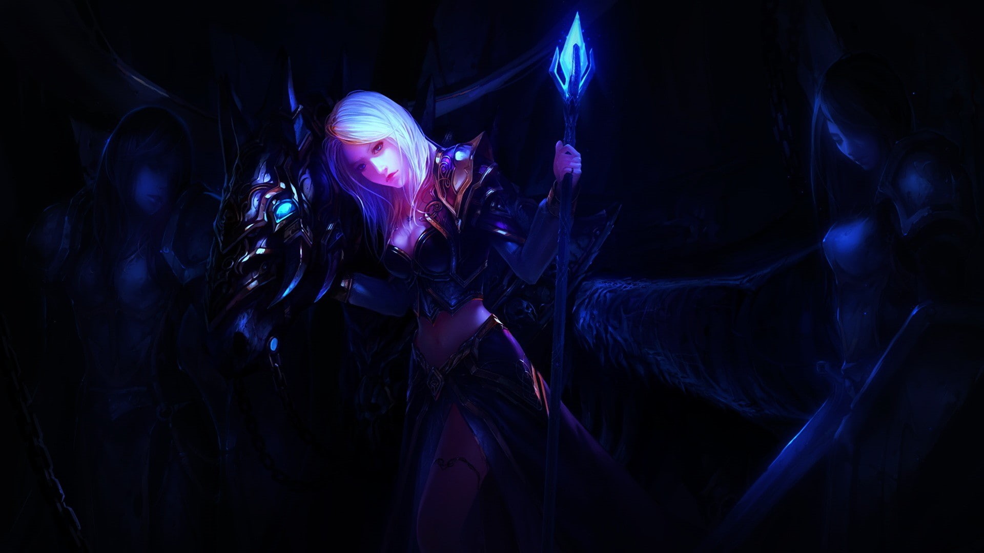 1080P, magician, Jaina Proudmoore, fantasy art, video games, fantasy girl, World of Warcraft, HD Wallpaper