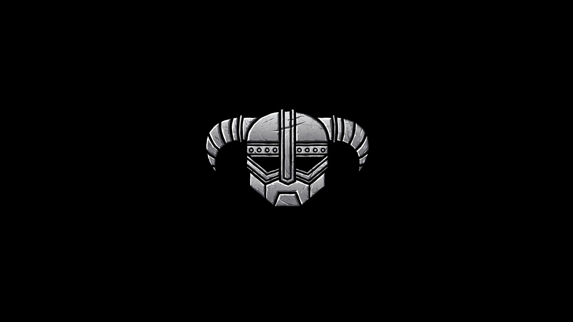 helmet, black, skyrim, 1080P, elder, video games, hd, scrolls, HD Wallpaper