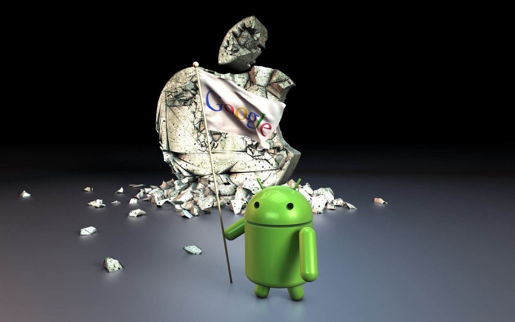operating system, male likeness, silver colored, still life, android, 720P, representation, black background, close-up, abstraction, characters, finance, HD Wallpaper