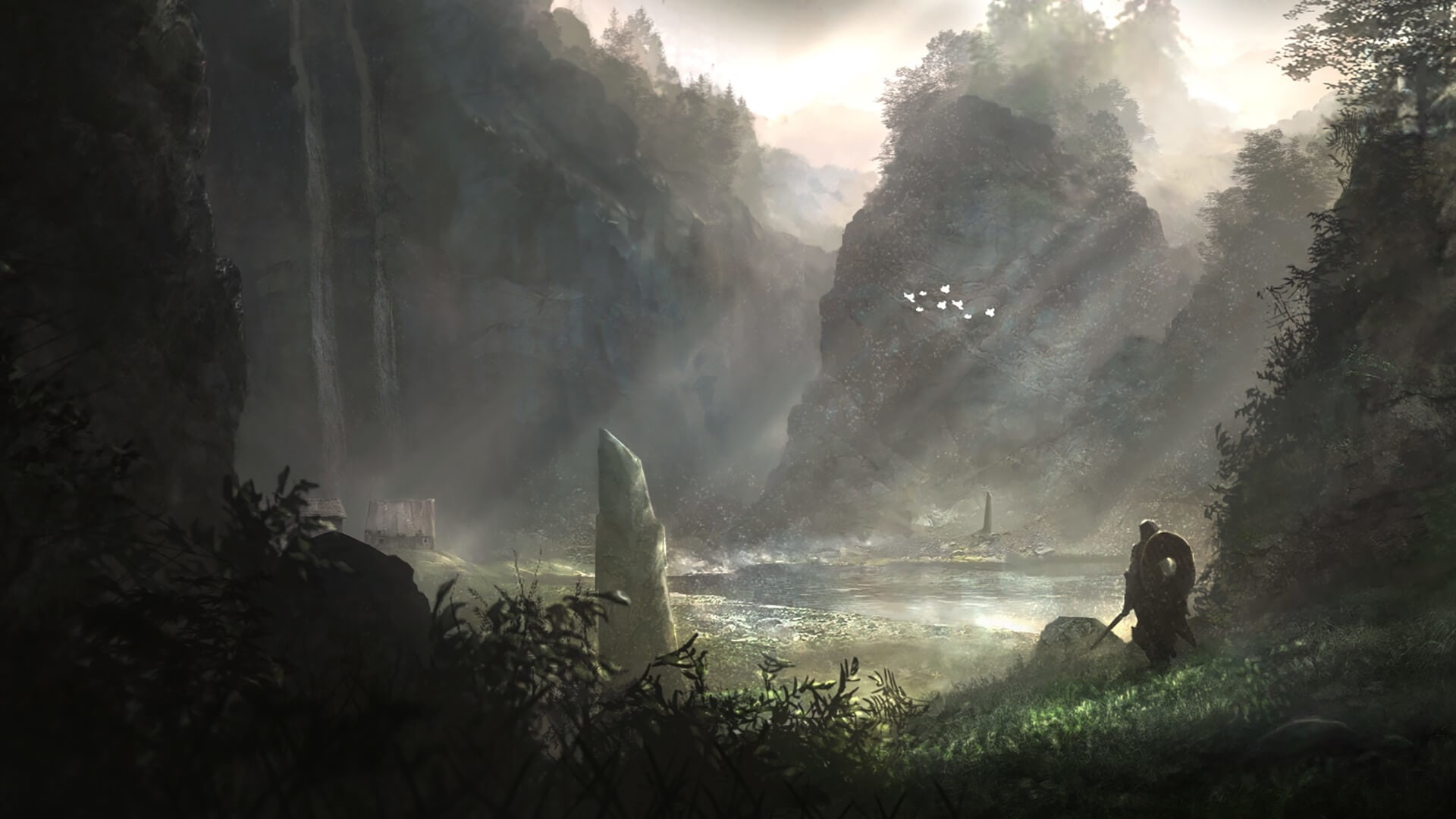 digital art, video games, landscape, 1080P, ELEX, fantasy art, artwork, HD Wallpaper