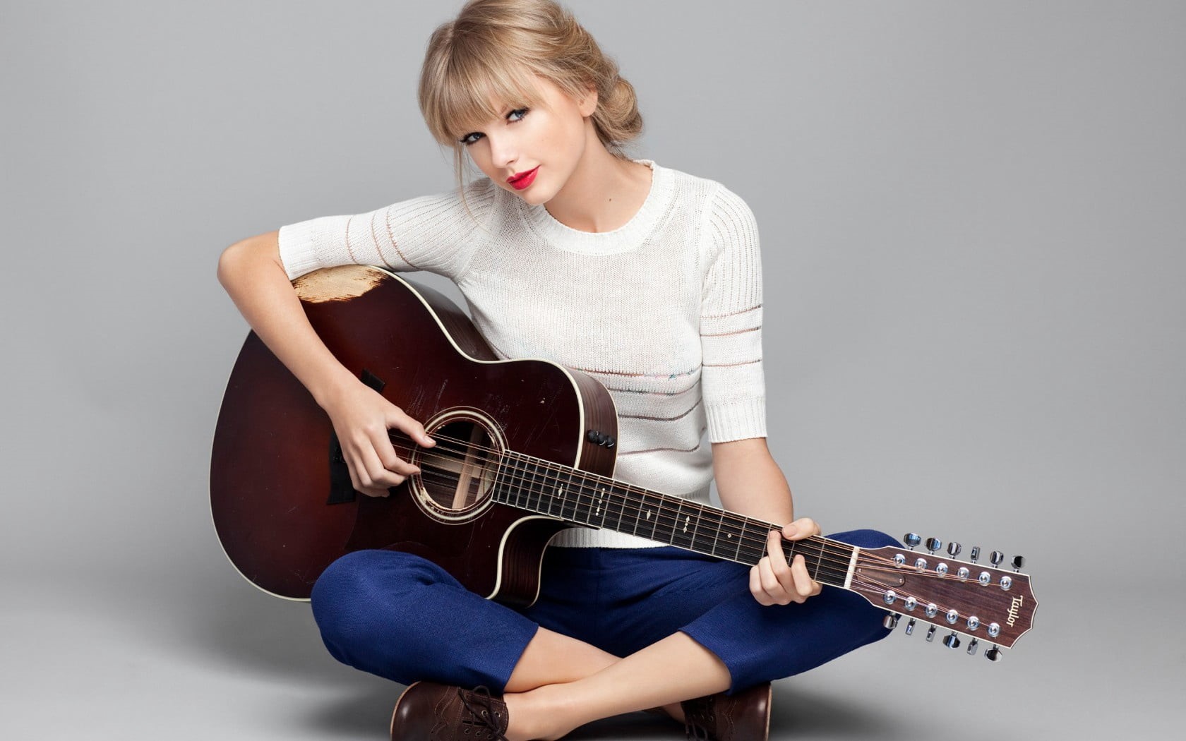 studio Shot, musical equipment, string Instrument, performer, arts And Entertainment, entertainment, taylor swift, hair, playing, electric guitar, guitarist, HD Wallpaper
