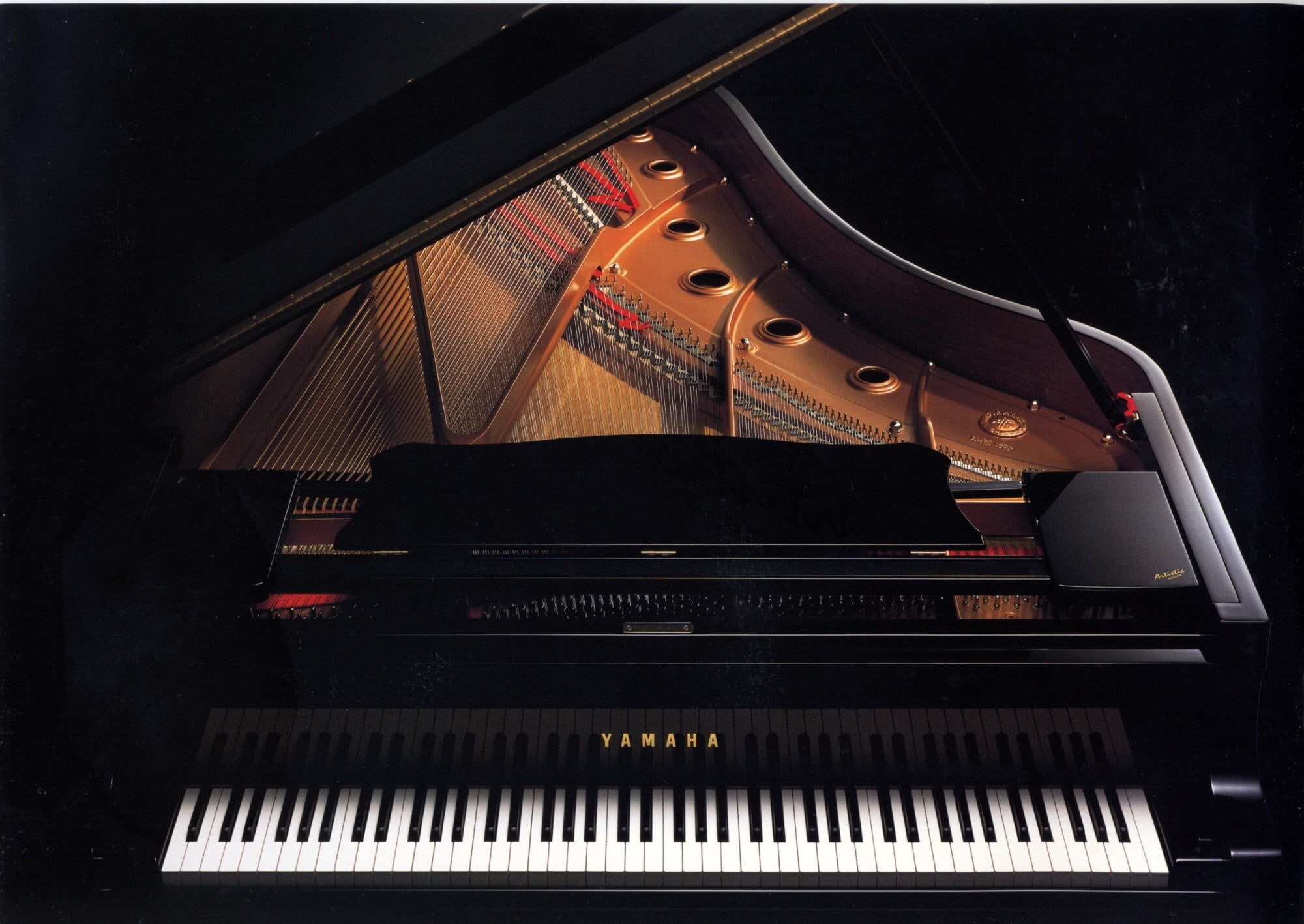 no people, keyboard, musical instrument string, nightlife, arts culture and entertainment, white color, piano, music, string, 1080P, indoors, grand piano, HD Wallpaper