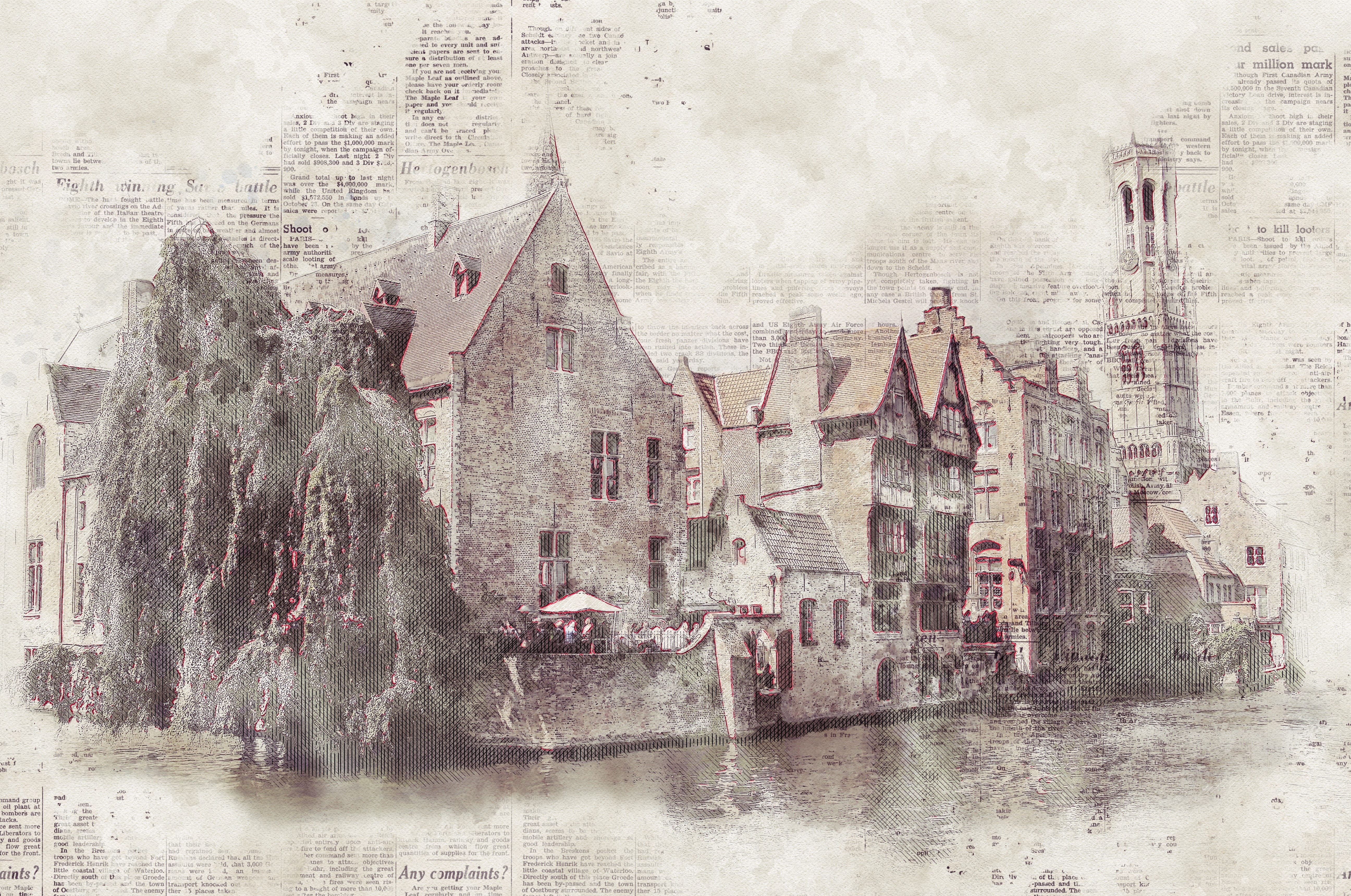 built structure, weathered, history, romantic, gray, brugge, 13, old town, house, unesco, building exterior, bridge, concrete, tourism, wall - building feature, HD Wallpaper