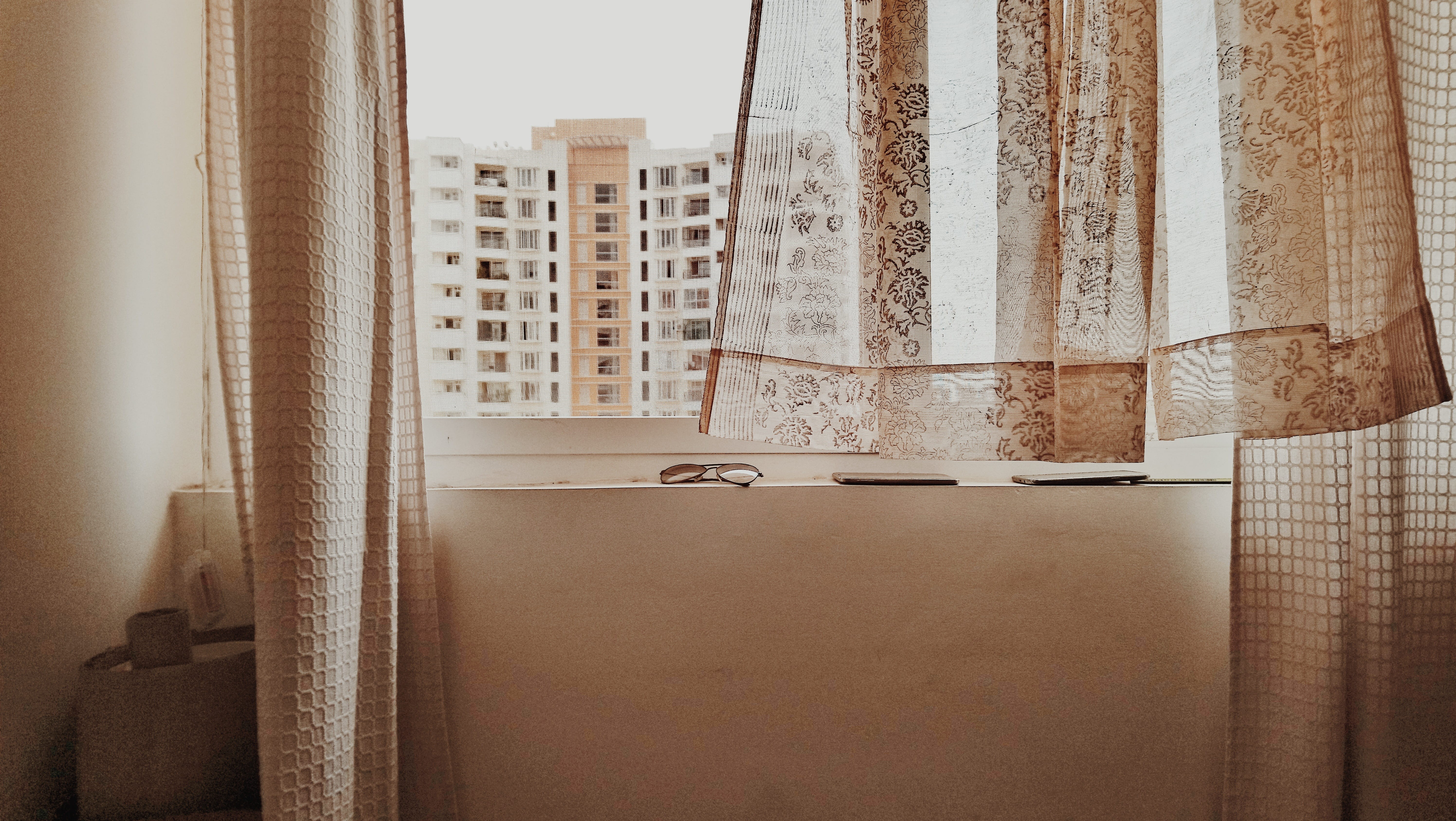 wall, luxury, domestic room, photo, drape, urban, simple, minimal, hotel, city, interior, nature, skyscraper, minimalism, domestic life, room, built structure, HD Wallpaper