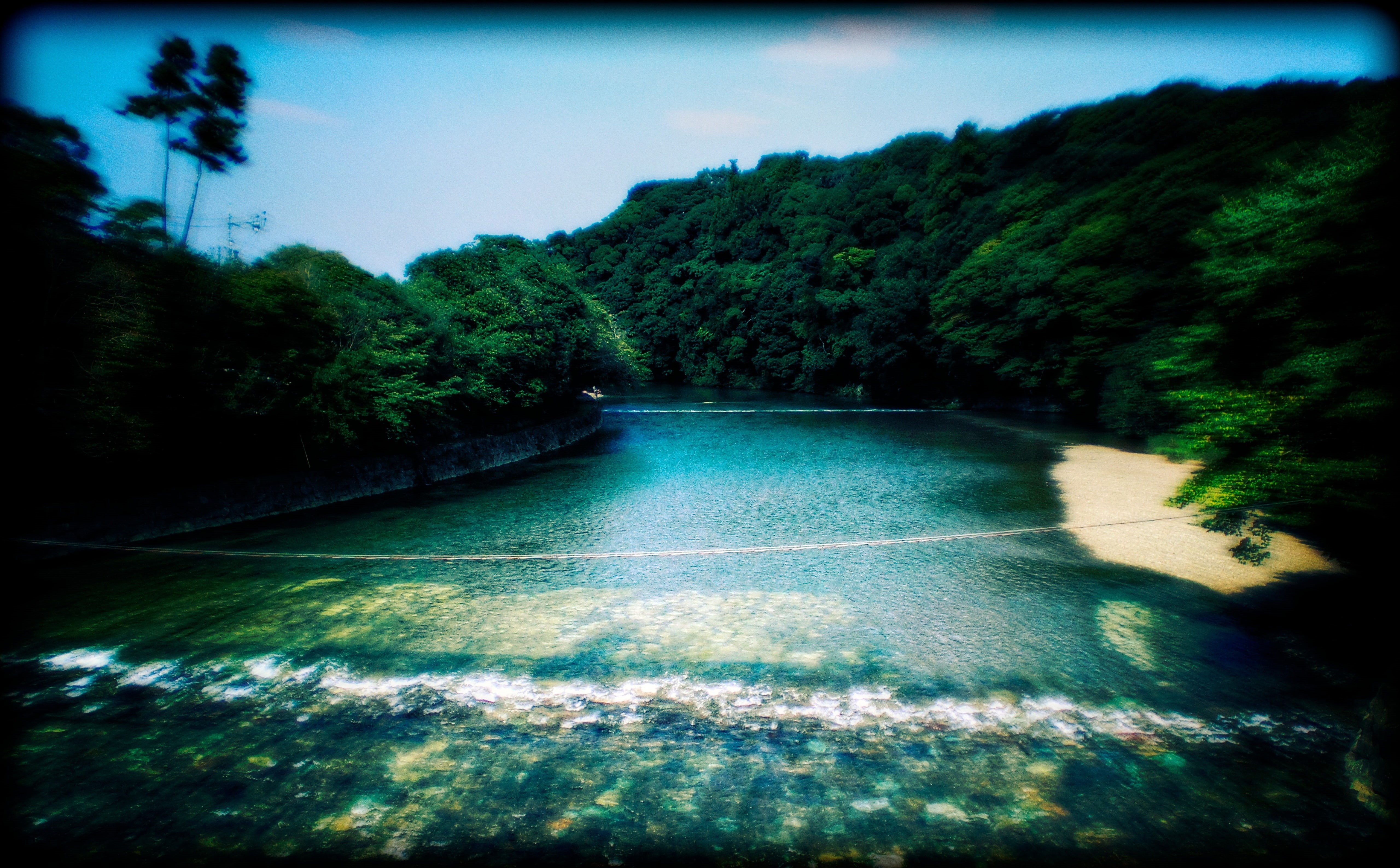 Aperture, plant, Photography, Japan, Landscape, Naiku, Asia, body, green color, holy, Honshu, transfer print, outdoors, flowing, Isuzu River, Kansai, jingu, HD Wallpaper