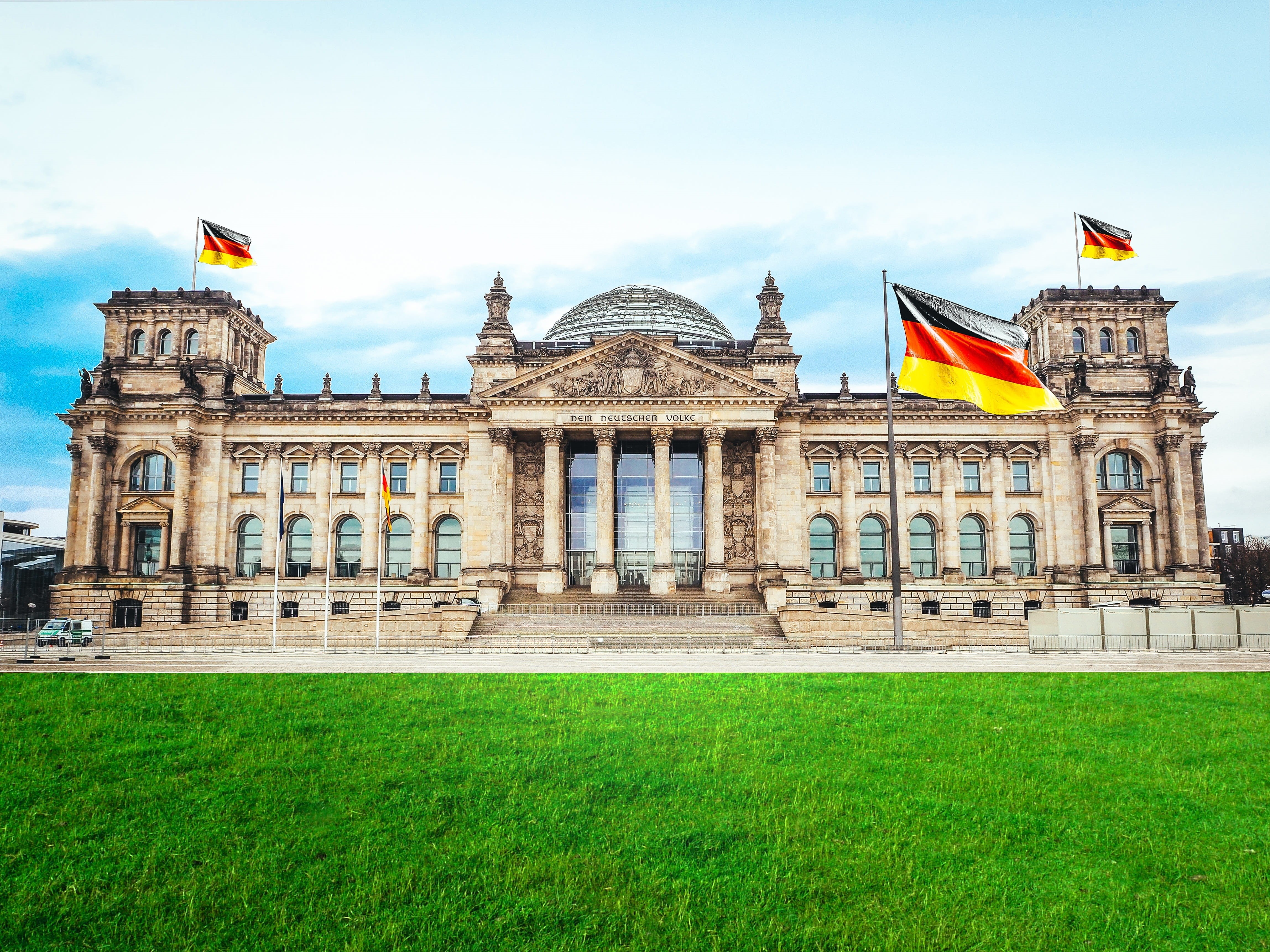 architecture And Buildings, nature, built Structure, berlin government, government, building Exterior, democracy, Germany, gray, national icon, sky, federal eagle, HD Wallpaper