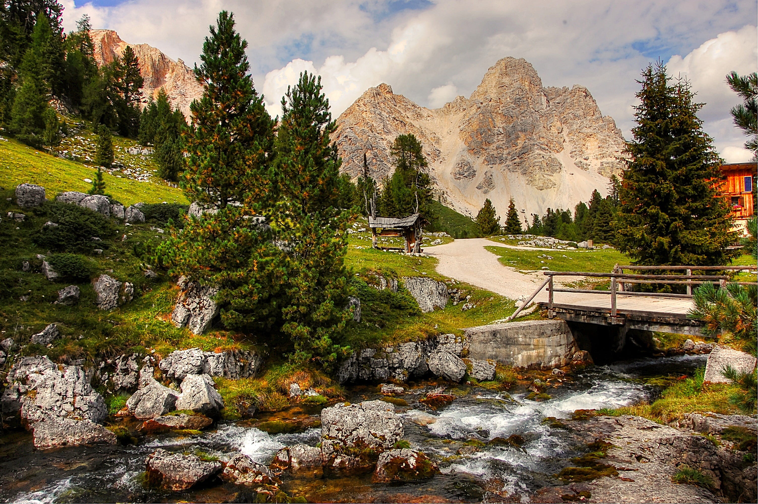 green, travel Destinations, non-urban scene, mountain, solid, trees, holiday, mountain Range, lake, tranquil Scene, Mountains, no people, tranquility, rock - Object, HD Wallpaper