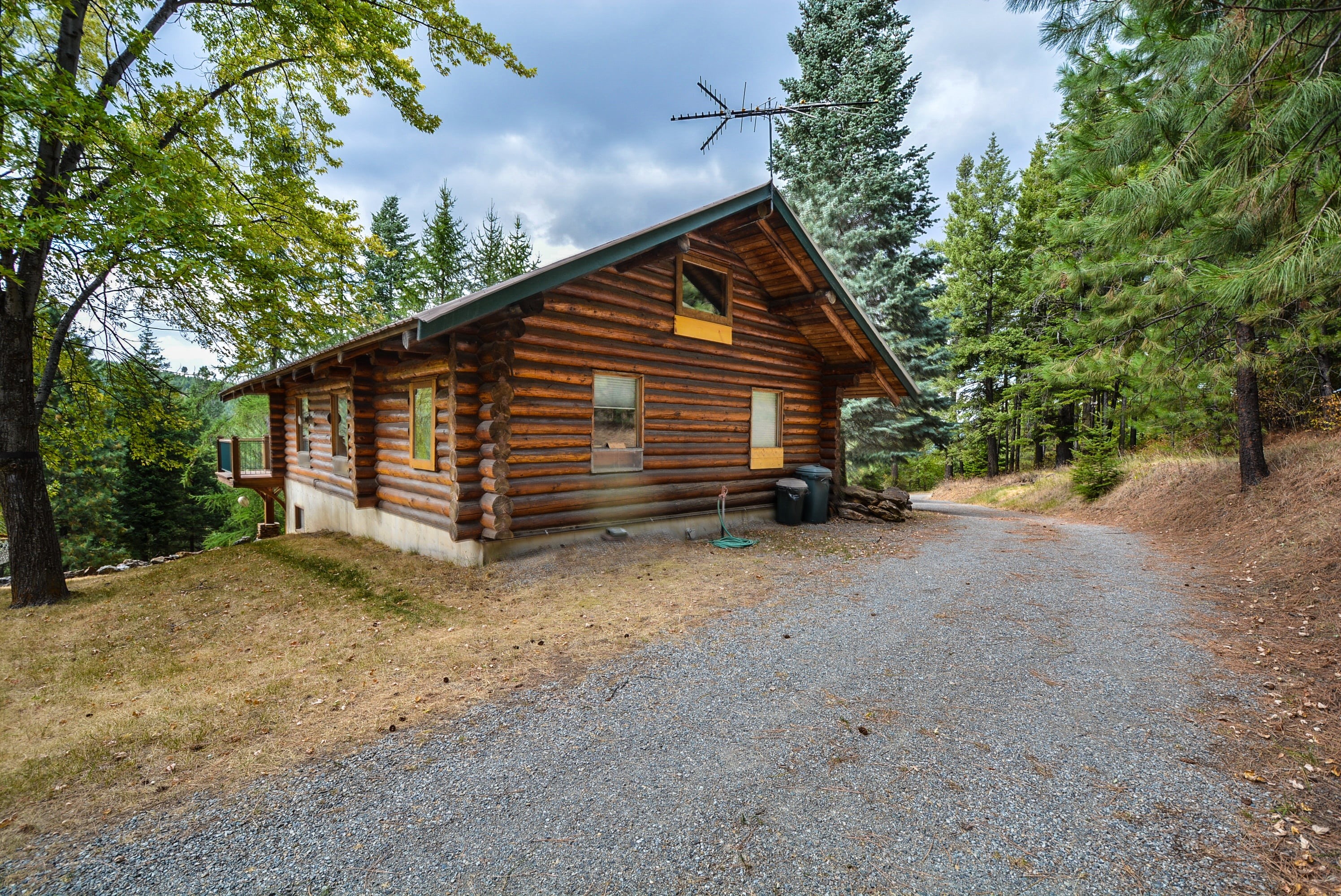 house, mountains, brown, rural, no people, building, log home, day, wooden, forest, non-urban scene, growth, privacy, rustic, log cabin, cloud - sky, outdoors, HD Wallpaper