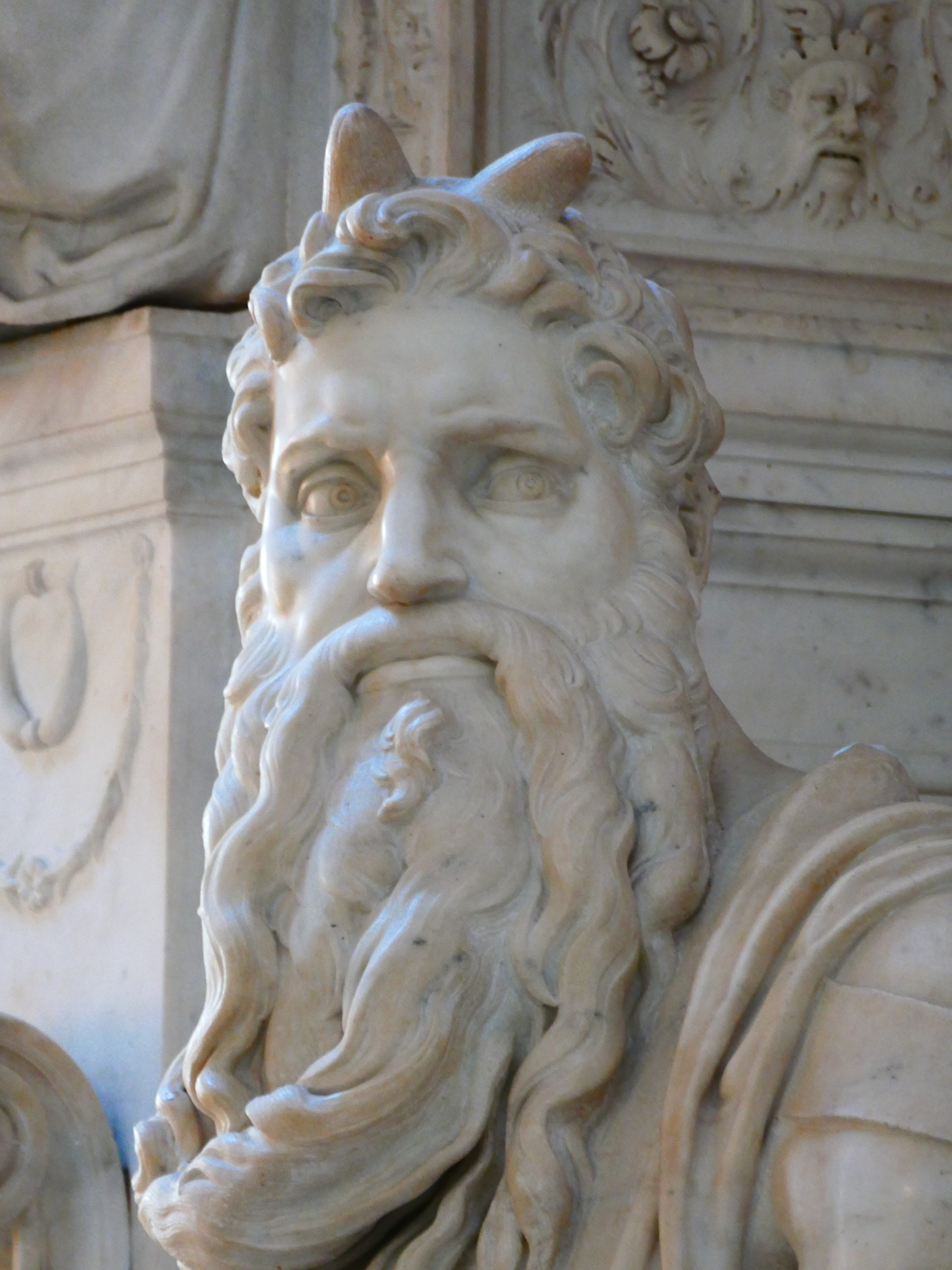 belief, rome, sculpture, male likeness, michelangelo, san pietro in vincoli, low angle view, human representation, 4K, Statue, carving, close-up, built structure, Phone HD Wallpaper