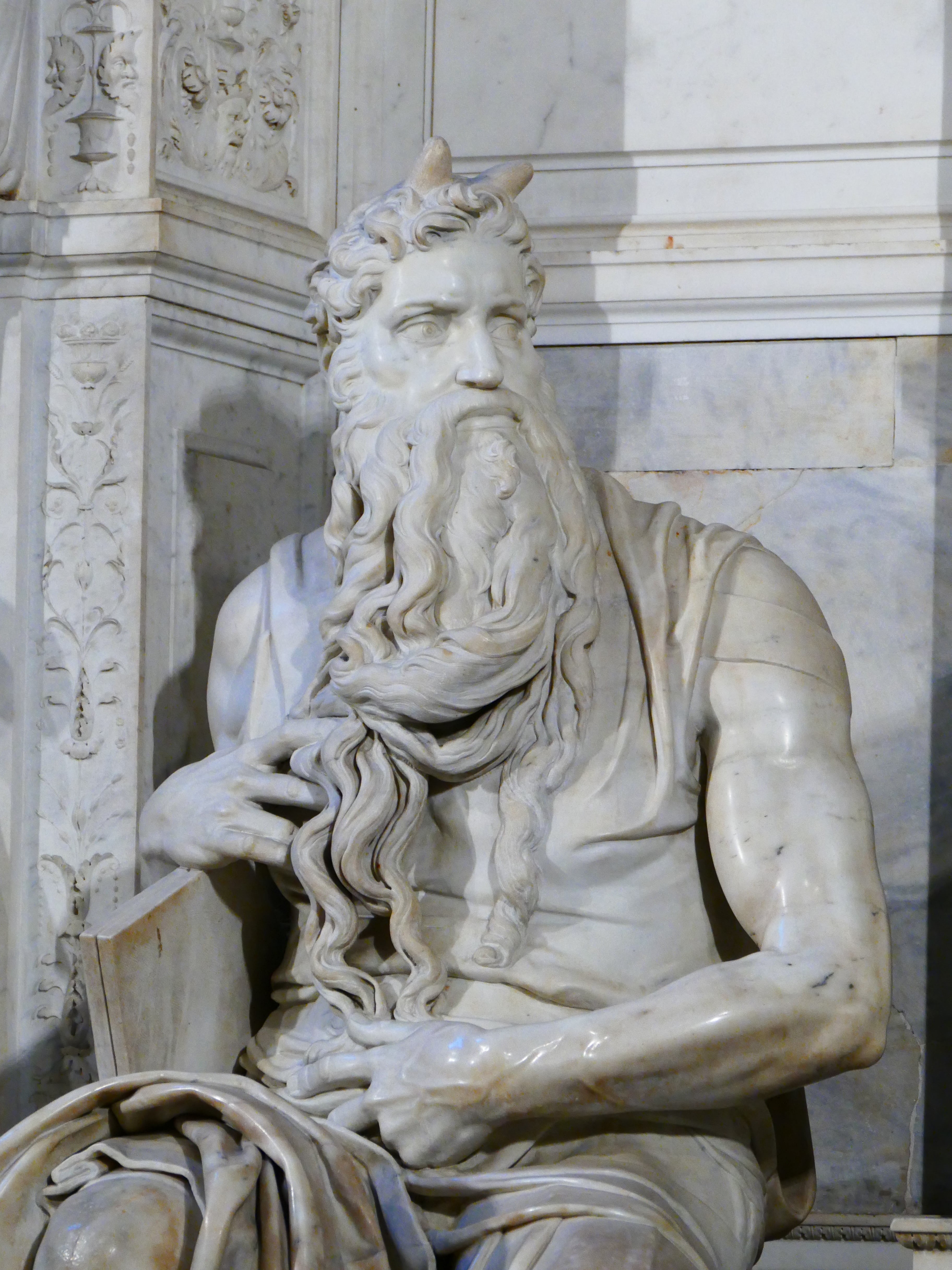 religion, pope julius ii, creativity, built structure, architecture, horned, the past, carving - craft product, moses, white color, male likeness, italy, Phone HD Wallpaper