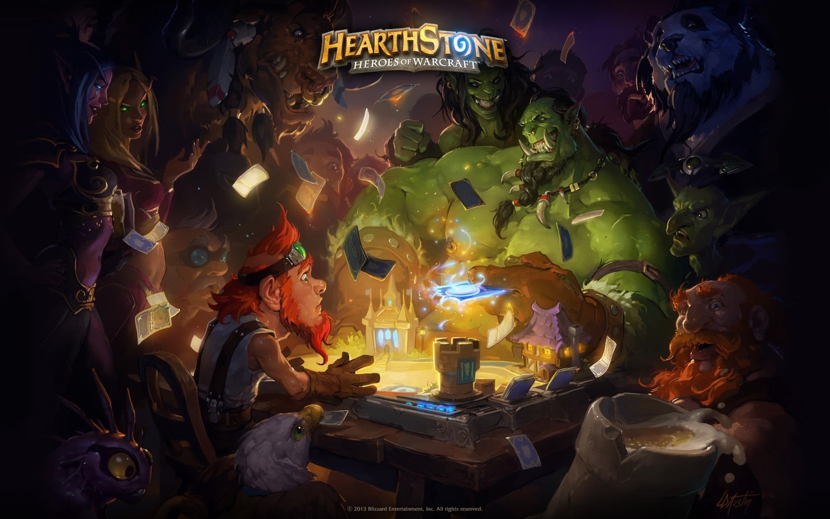 female likeness, food, retail, illuminated, Hearthstone, nature, representation, freshness, 720P, for sale, artwork, stone, Warcraft, real people, concept art, HD Wallpaper