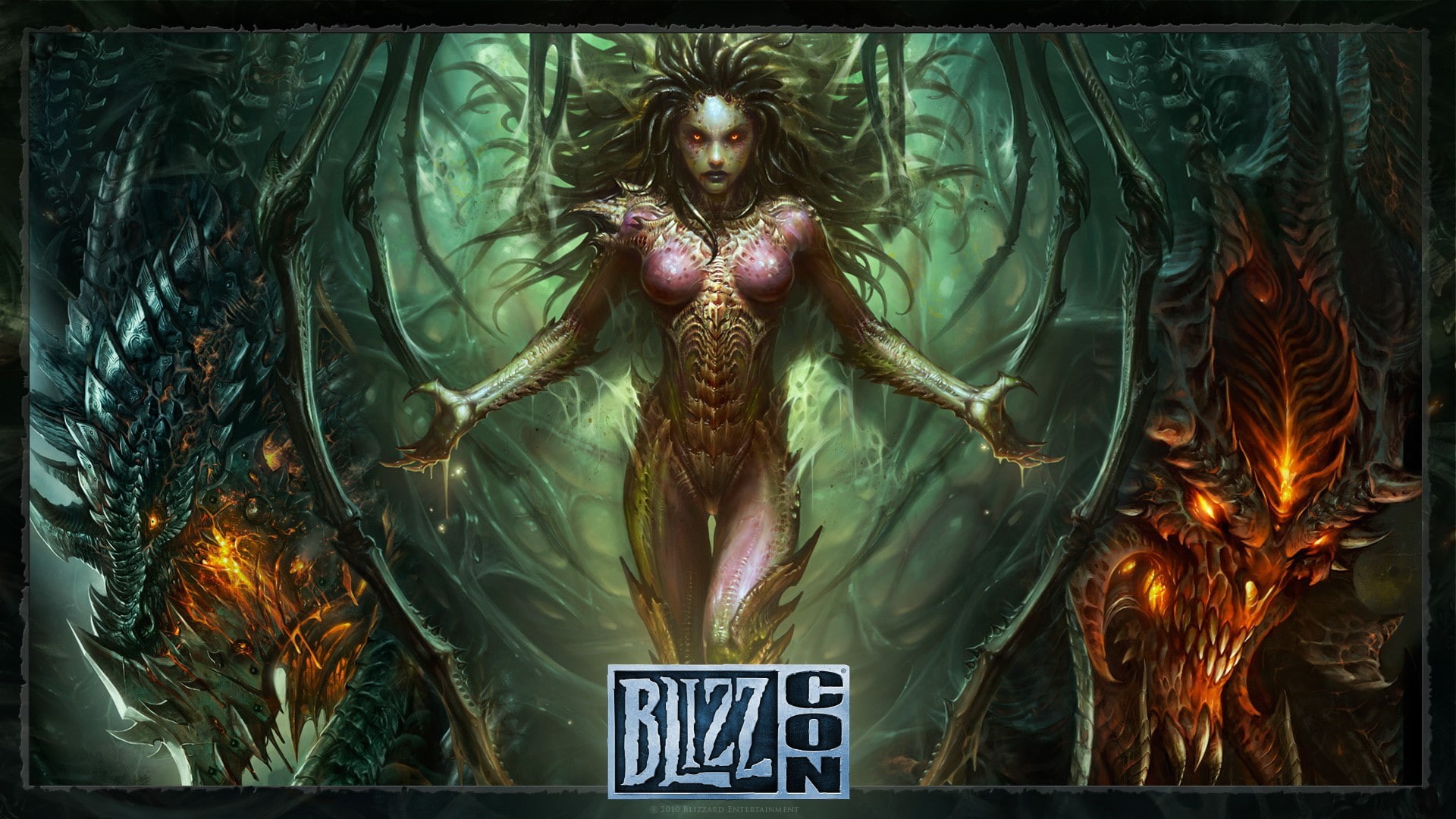 swarm, starcraft, entertainment, world of warcraft, iii, 1080P, kerrigan, world, o, games, heart, hd, video, diablo, blizzard, art, queen, warcraft, Blizzard Entertainment, HD Wallpaper