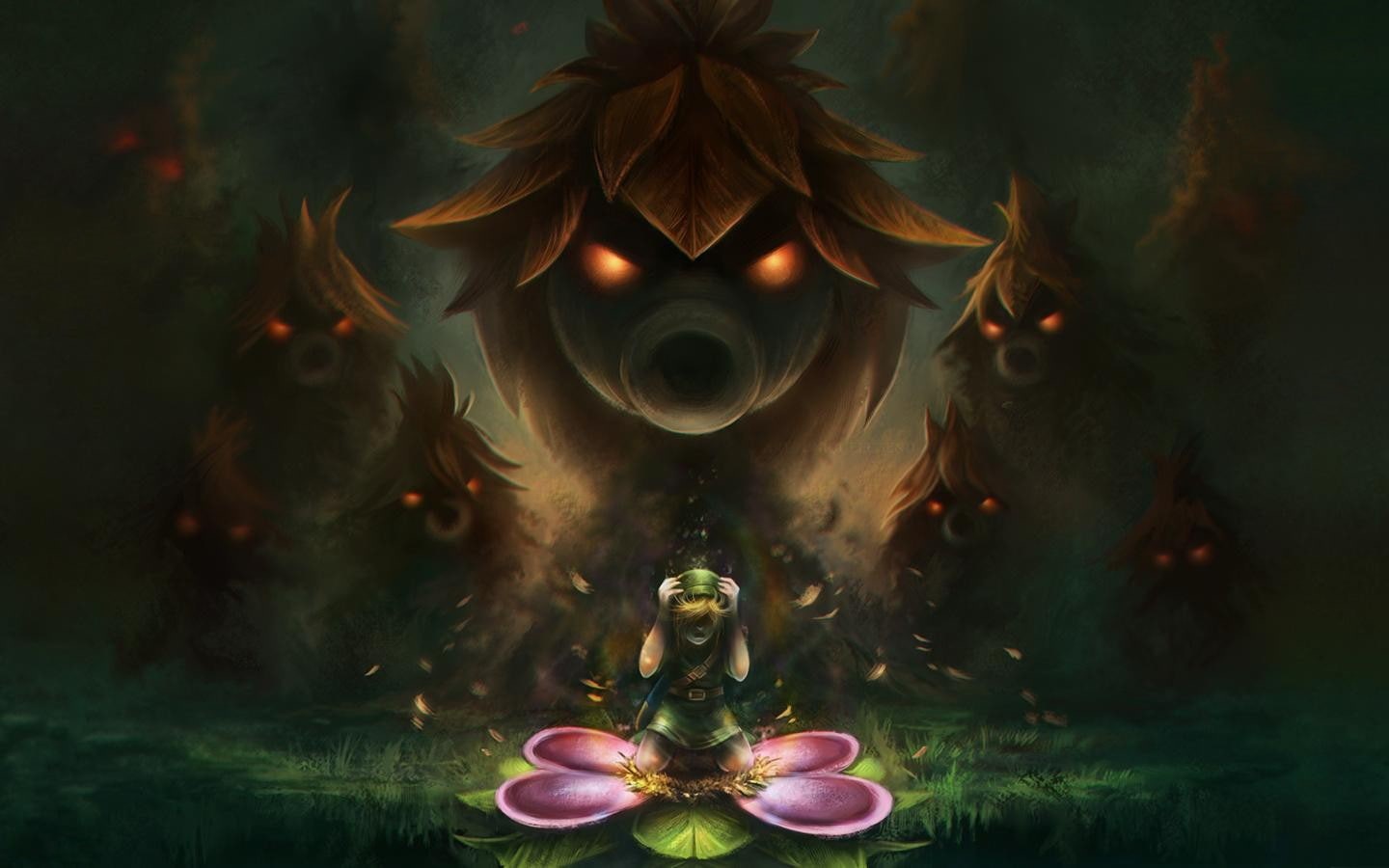 720P, The Legend of Zelda  Link  The Legend of Zelda: Majoras Mask  Deku Scrub  video games, HD Wallpaper