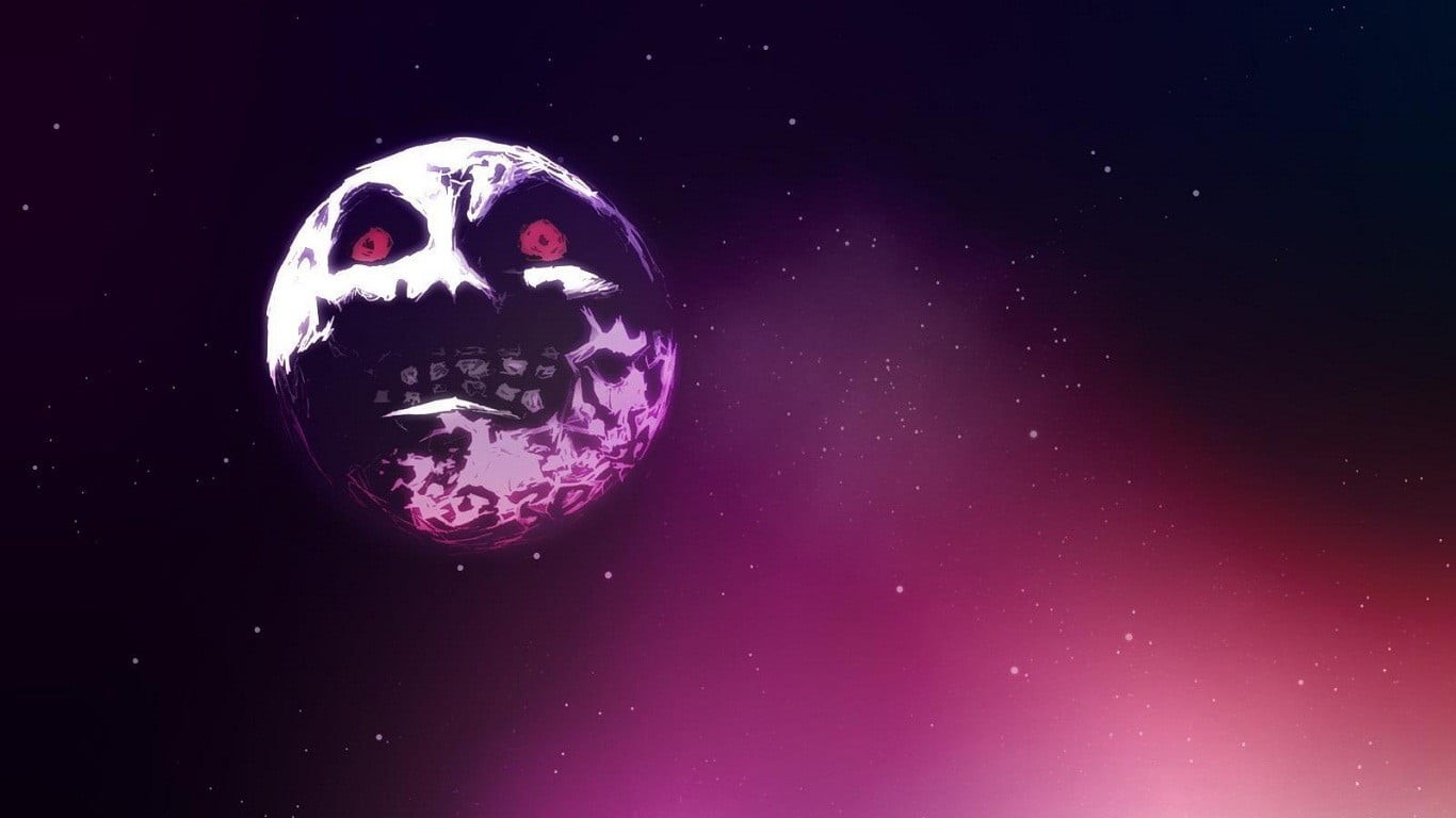 planet - space, The Legend of Zelda: Majora’s Mask, video games, sphere, planet, outdoors, star - space, illustration, The Legend of Zelda: Majoras Mask, HD Wallpaper