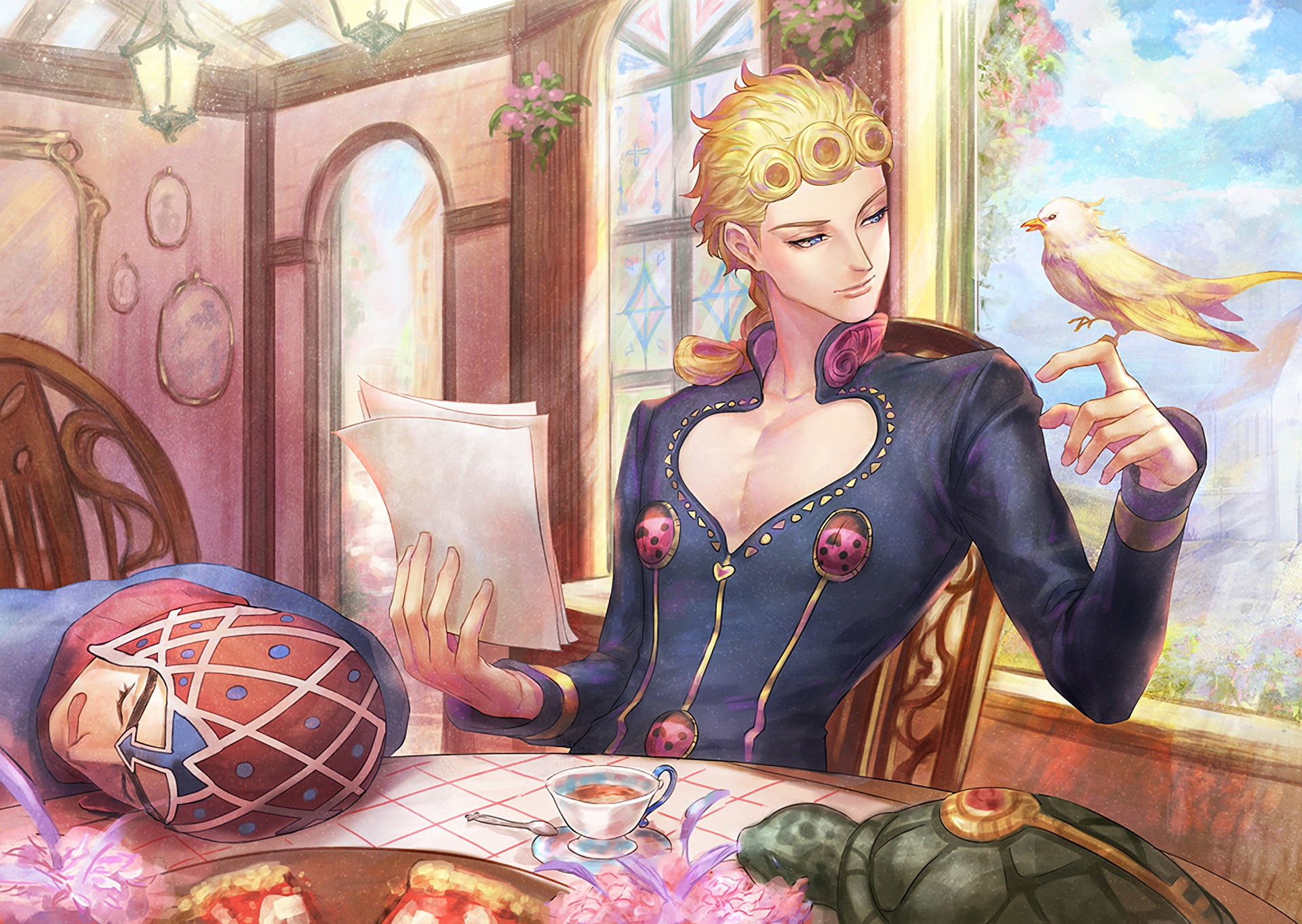 Anime, Jojos Bizarre Adventure, Giorno Giovanna, 1080P, HD Wallpaper