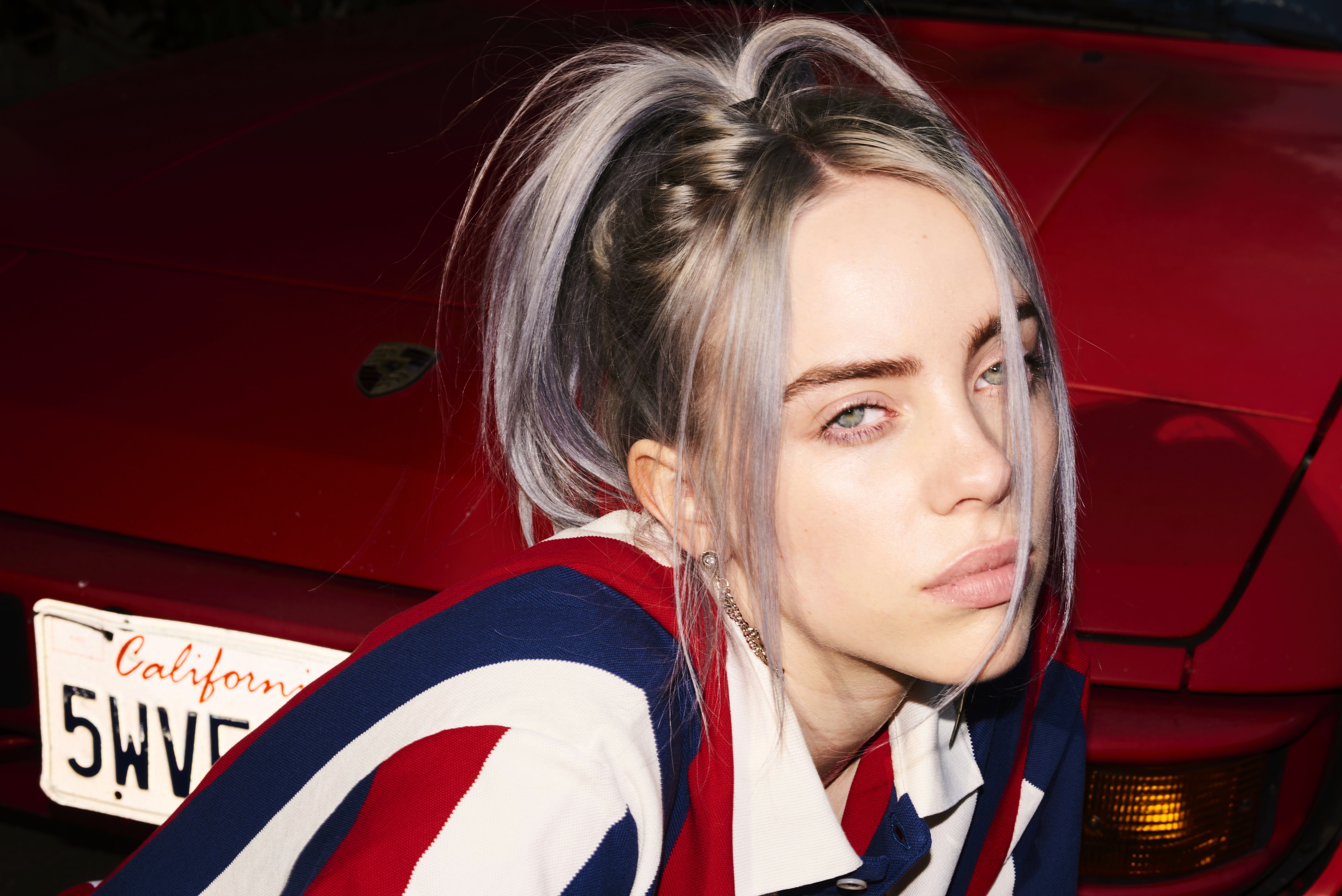 Blue Eyes, Singer, American, 5K, Billie Eilish, Face, Singers, HD Wallpaper
